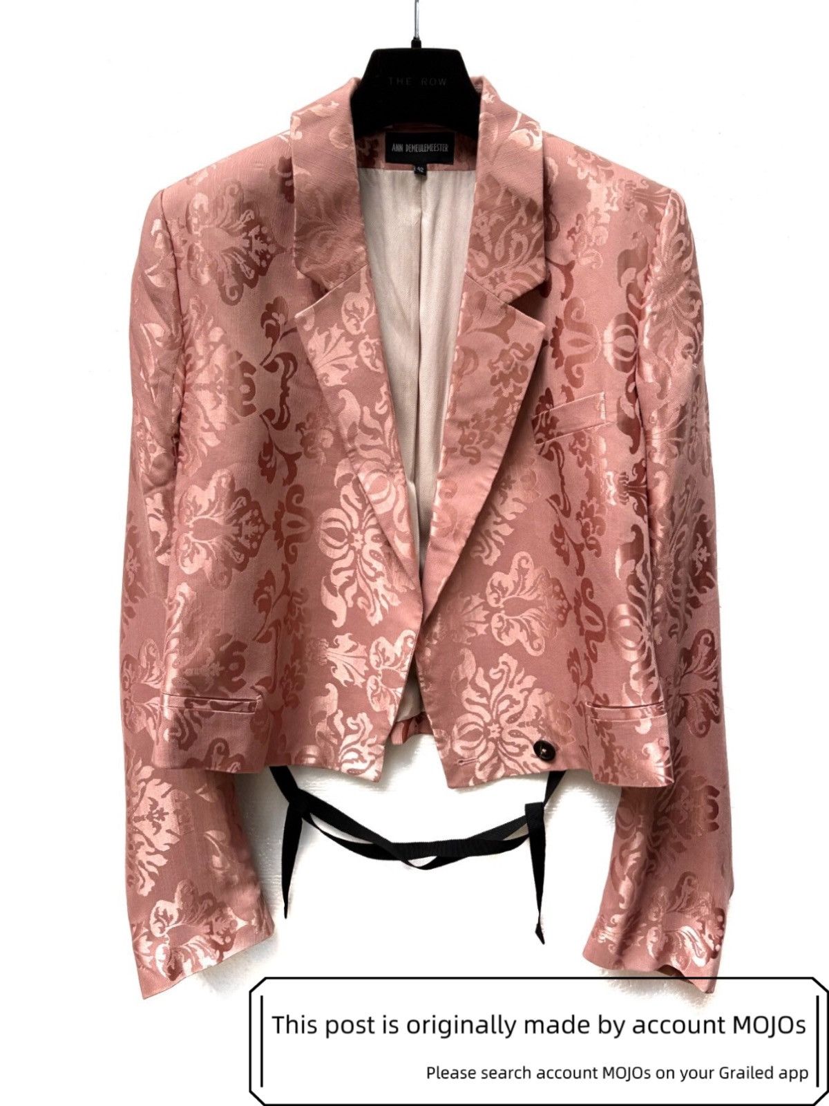Ann Demeulemeester Sz 42 Ann Demeulemeester 19AW Light Pink Flower Blazer mojos Size US XS / EU 42 / 0 - 1 Thumbnail