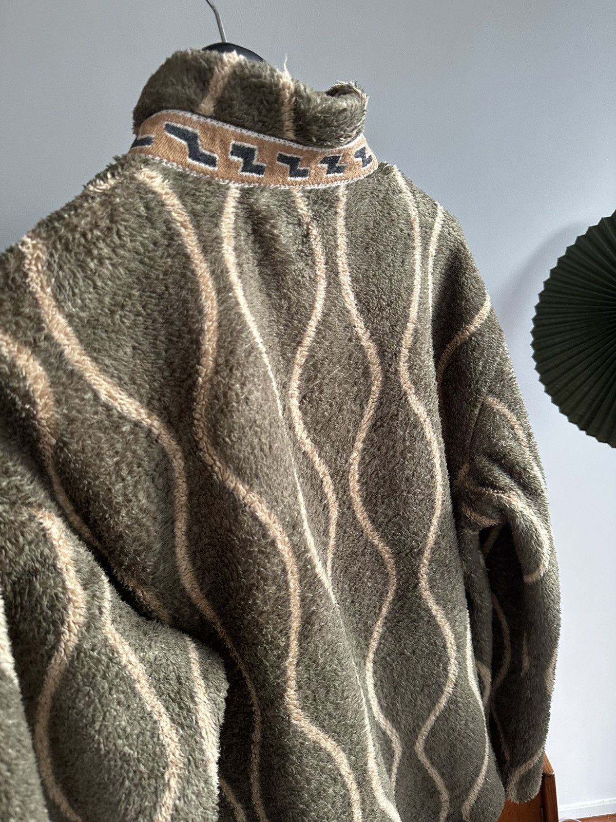 Kapital KAPITAL Drunk Stripe Printed Fleece Jacket - 5/XL Size US L / EU 52-54 / 3 - 5 Thumbnail