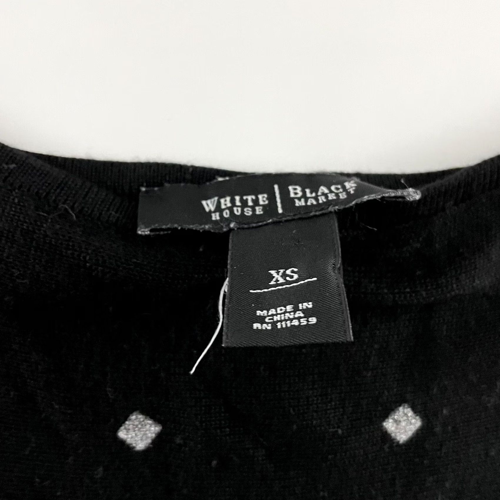 White House Black Market White House Black Market Sweater Top XS Black Polka Dot Pullover Women’s Shirt Ladies XS Black Polka Dot Sweater Top Size XS / US 0-2 / IT 36-38 - 2 Thumbnail