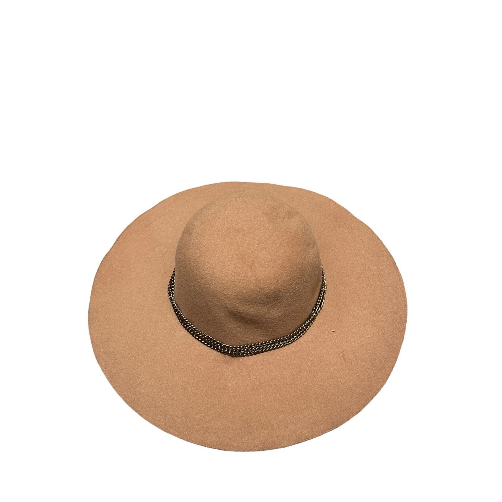 Other Women's Tan with Braid Trim Lightweight Cotton Blend Hat Size ONE SIZE - 2 Thumbnail