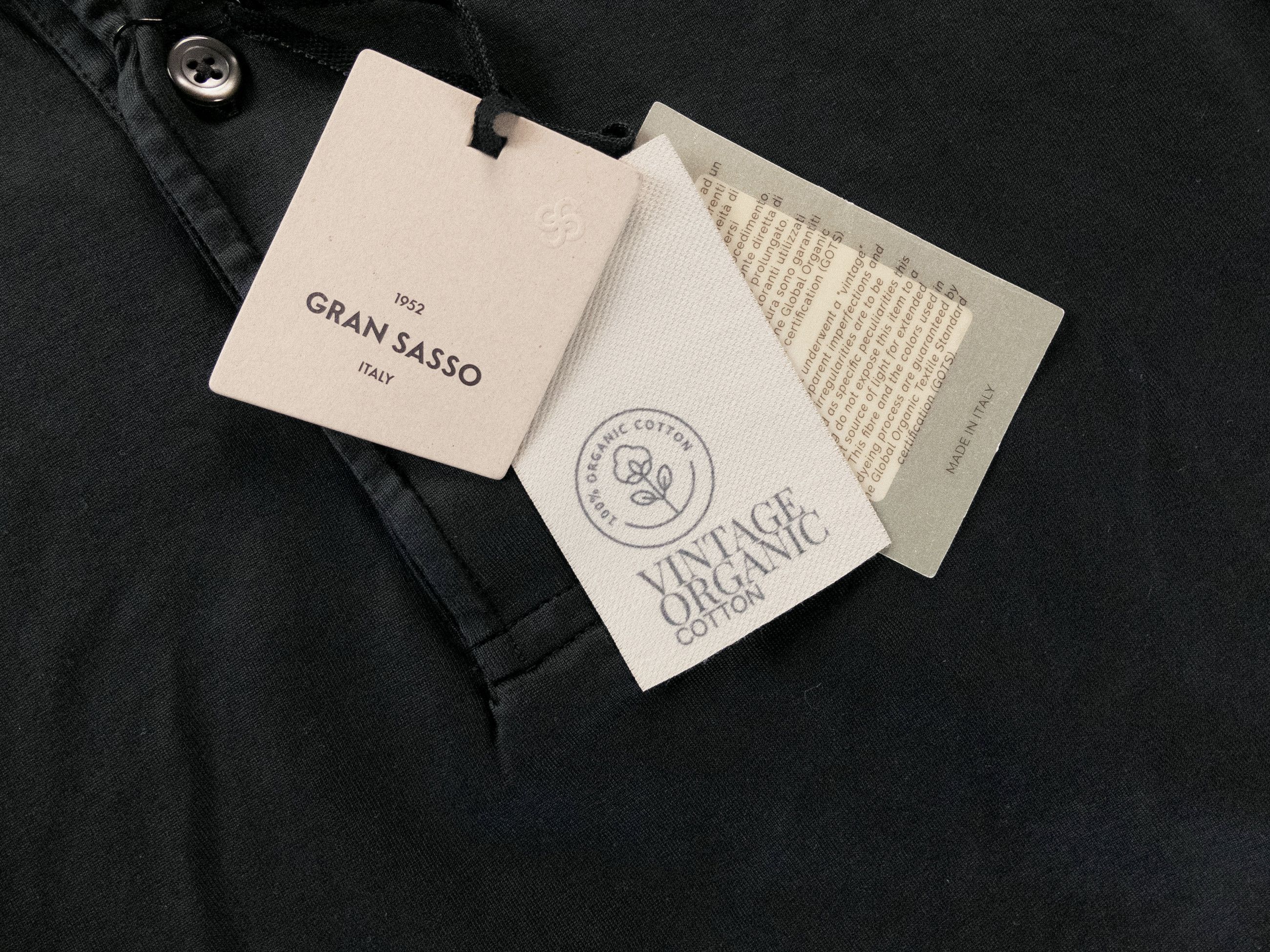 Gran Sasso GRAN SASSO black cotton polo shirt Size Medium / 48 IT Size US M / EU 48-50 / 2 - 3 Thumbnail