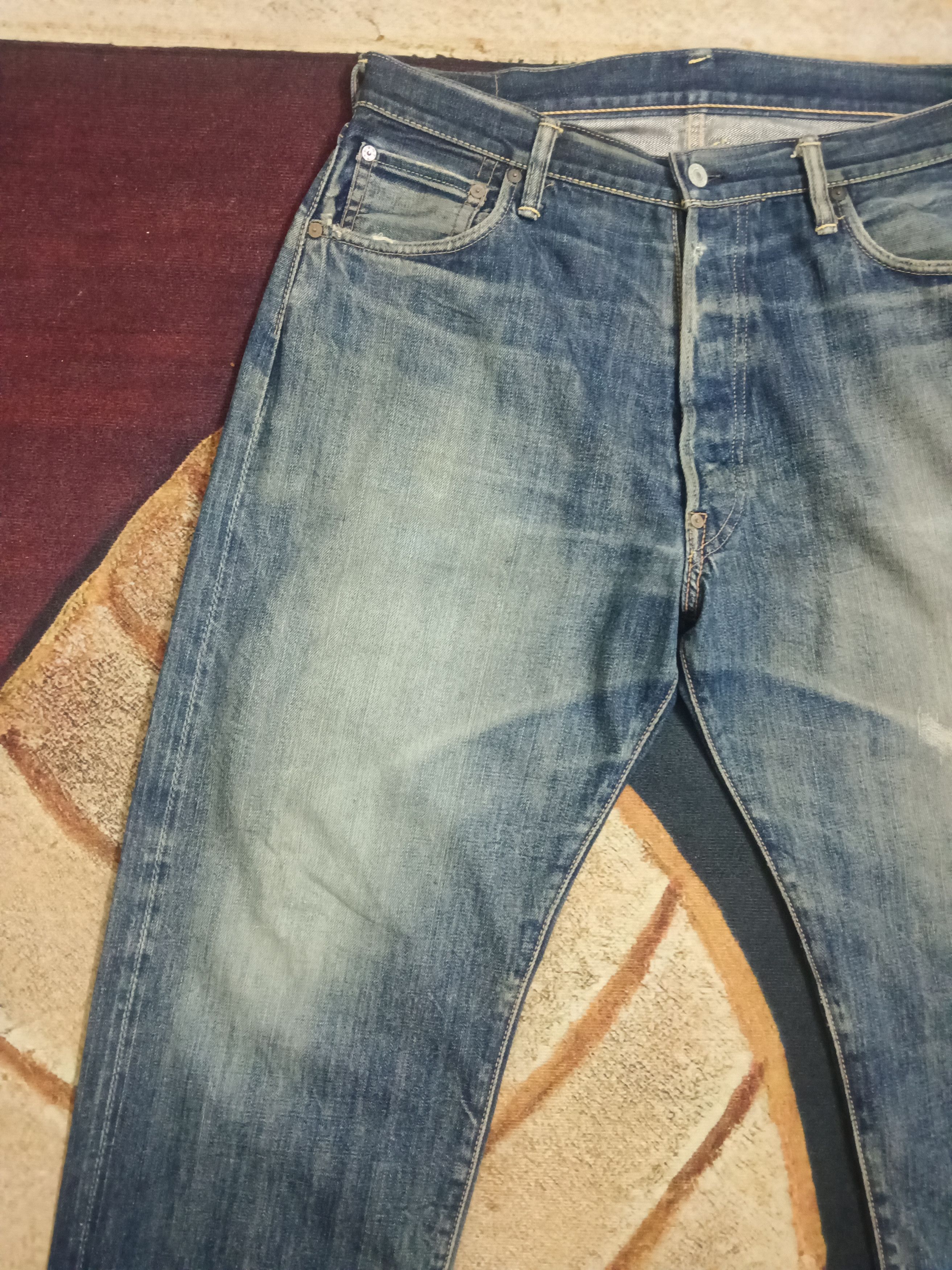 Evisu × Japanese Brand × Vintage Mighty Evisu vintage daicock big logo selvedge jeans Size US 36 / EU 52 - 8 Thumbnail