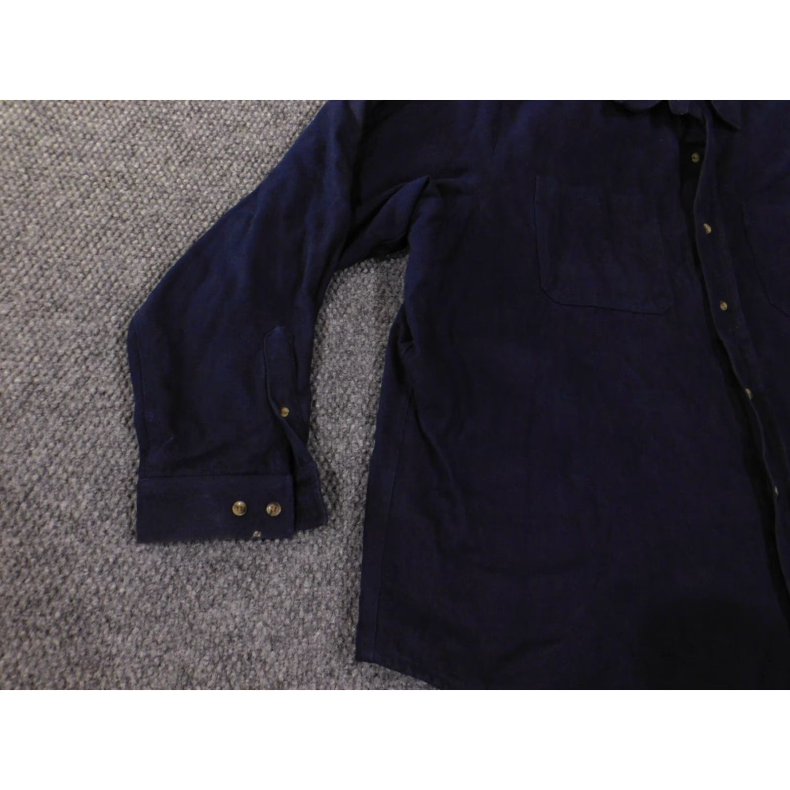 Vintage Alaska Jacket Mens 2XL Blue Canvas Lined Button Up Casual Military Style Vintage No 90s Inspired Size US XXL / EU 58 / 5 - 3 Thumbnail