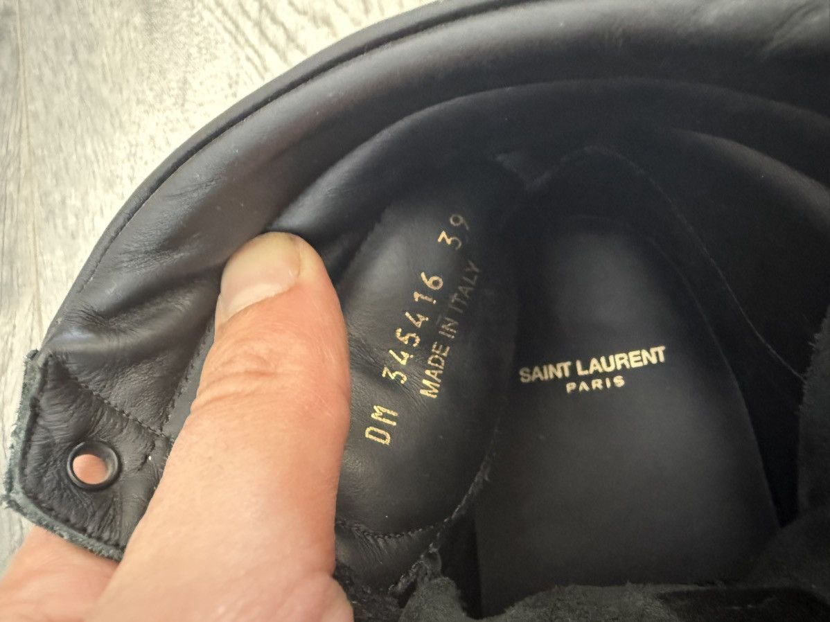 Saint Laurent Paris Saint Laurent Court Classic SL/10H Red & Black High-Tops Size US 6 / EU 39 - 13 Thumbnail