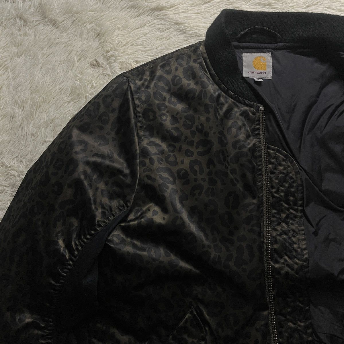 Carhartt Wip Rare Carhartt Ashton Blouson Leopard Bomber Jacket Size US S / EU 44-46 / 1 - 4 Thumbnail
