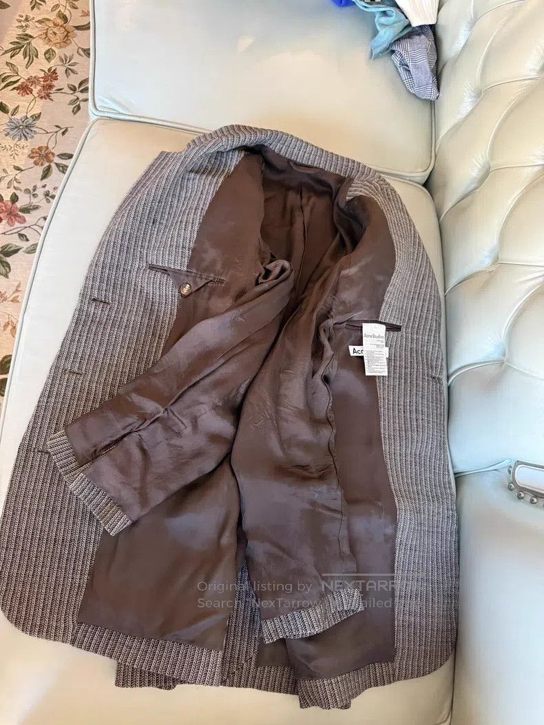 Acne Studios Acne Studios Striped blazer jacket, classic three-button d Size 4XL / US 24-26 - 4 Thumbnail