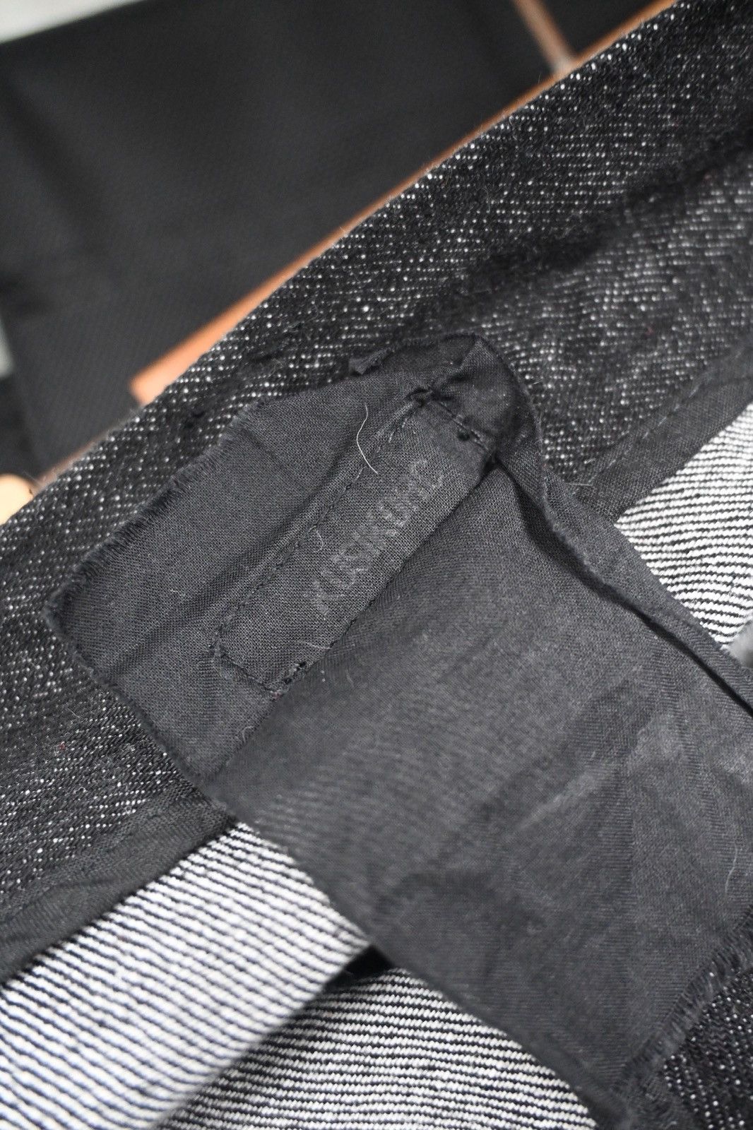 Kusikohc Kusikohc heavy denim pant with white striped Size US 33 - 9 Thumbnail