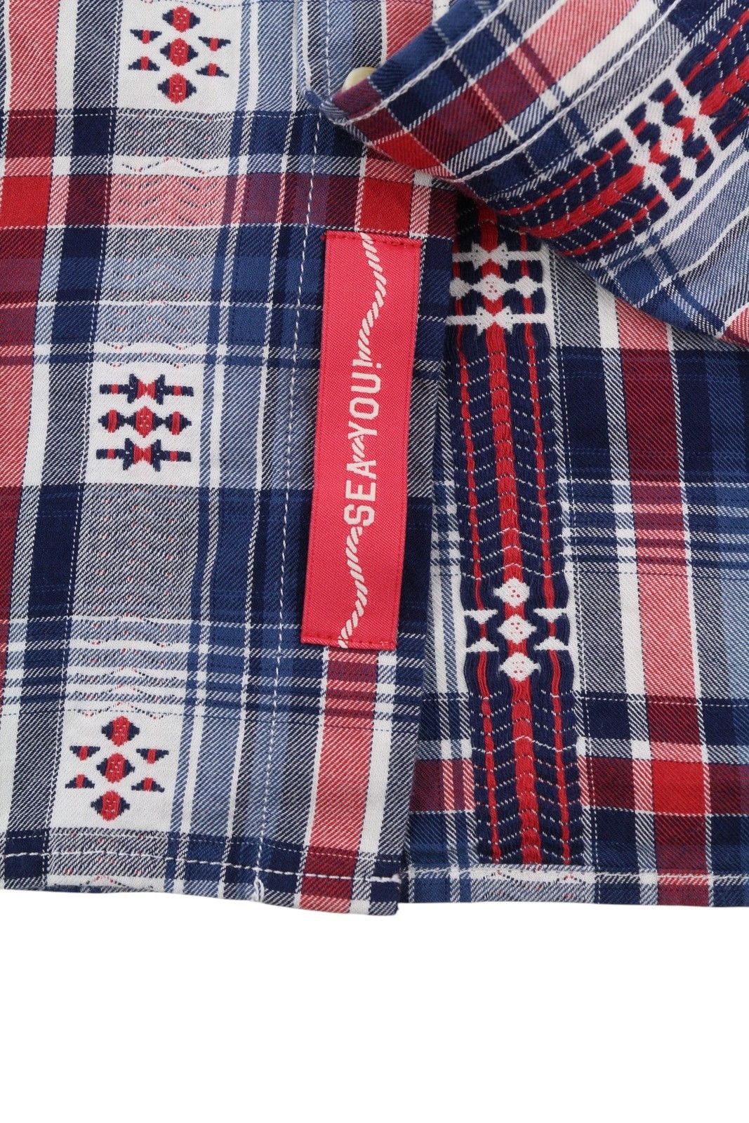 Scotch & Soda M Blue Red Check Button-Down Shirt 88516 Size US M / EU 48-50 / 2 - 6 Thumbnail
