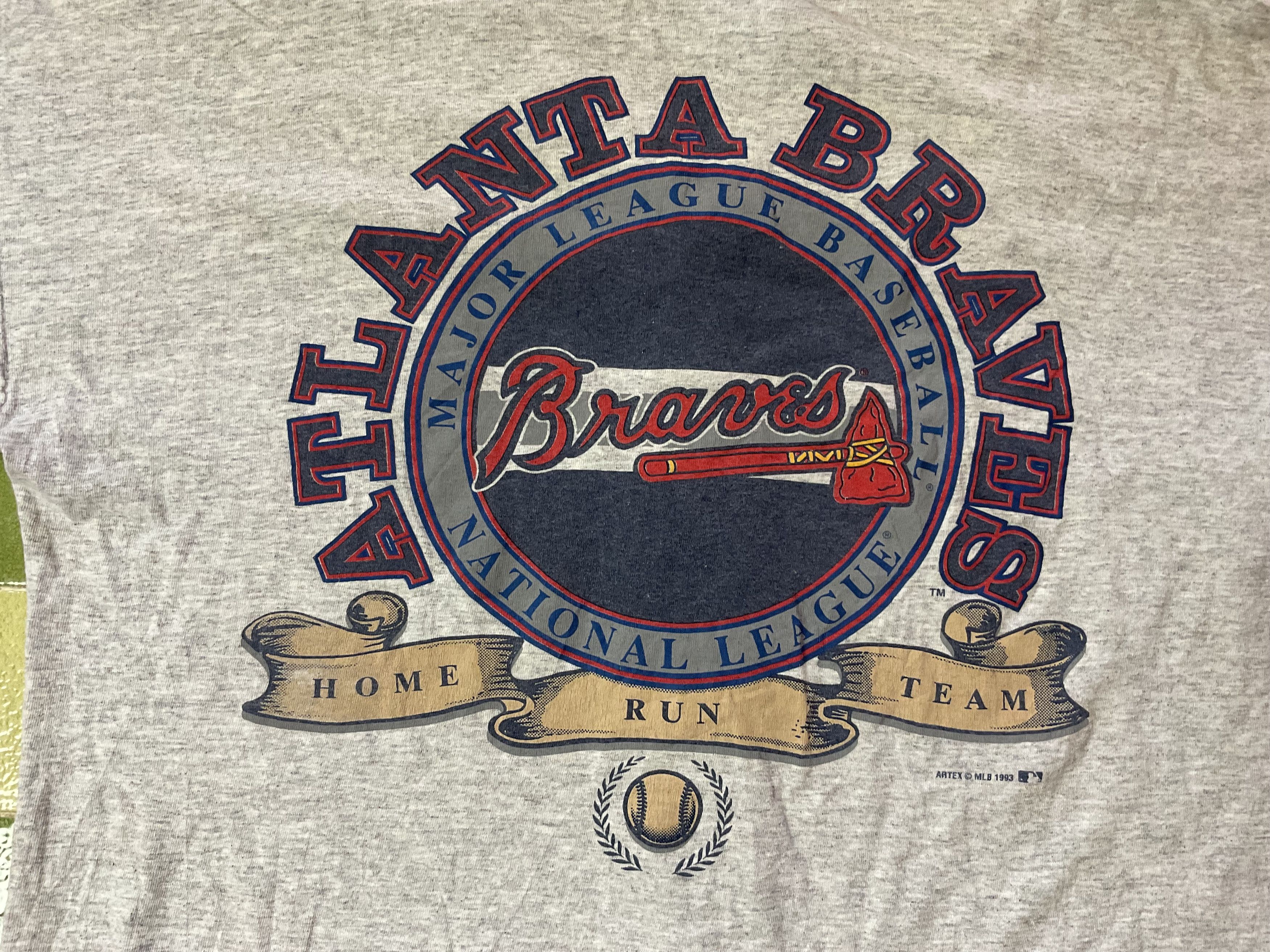 MLB Vintage 90s 1993 MLB Atlanta Braves Baseball Jersey Cotton Size US L / EU 52-54 / 3 - 4 Thumbnail