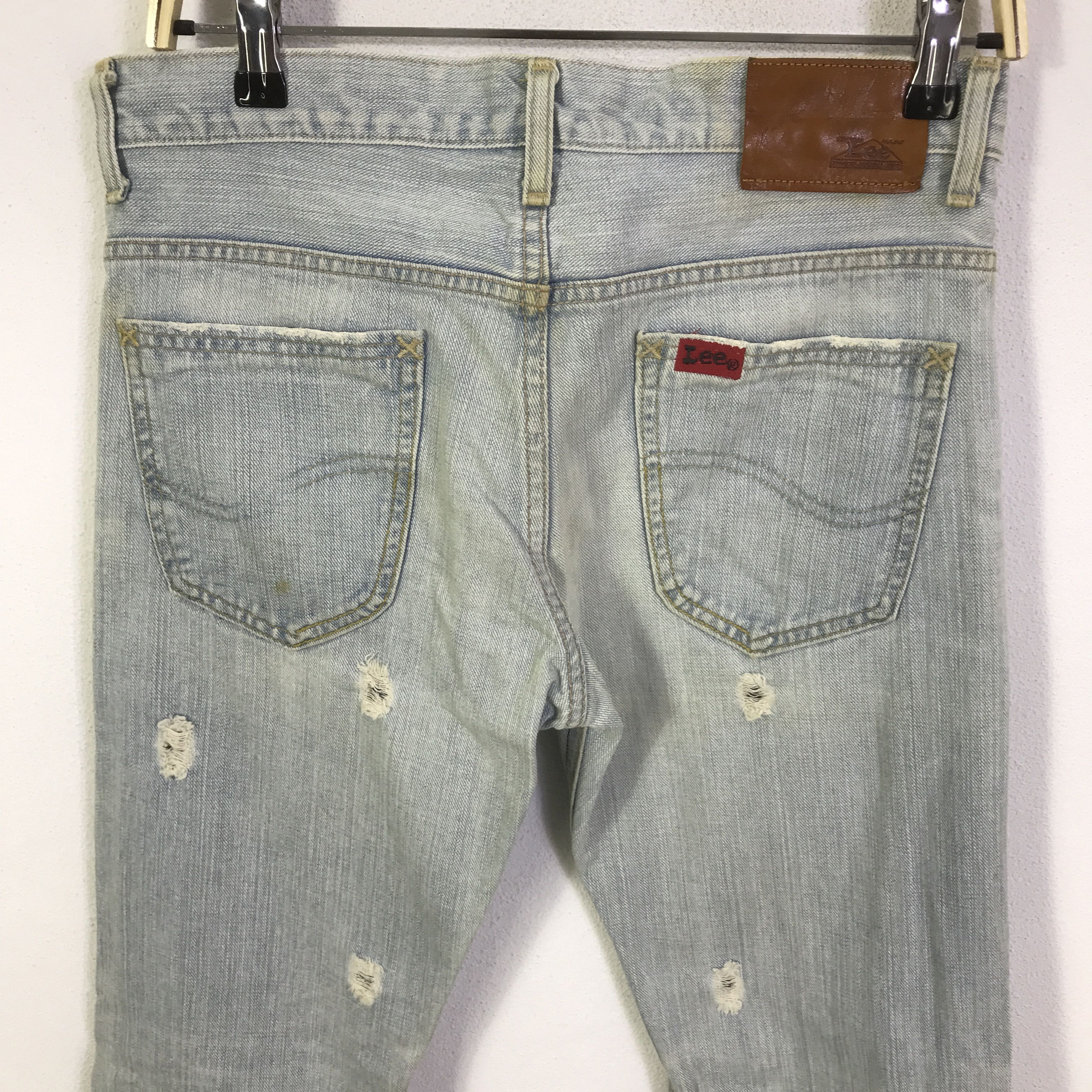 Lee Lee Light wash denim distressed denim pants K74B12 Size US 28 / EU 44 - 5 Thumbnail