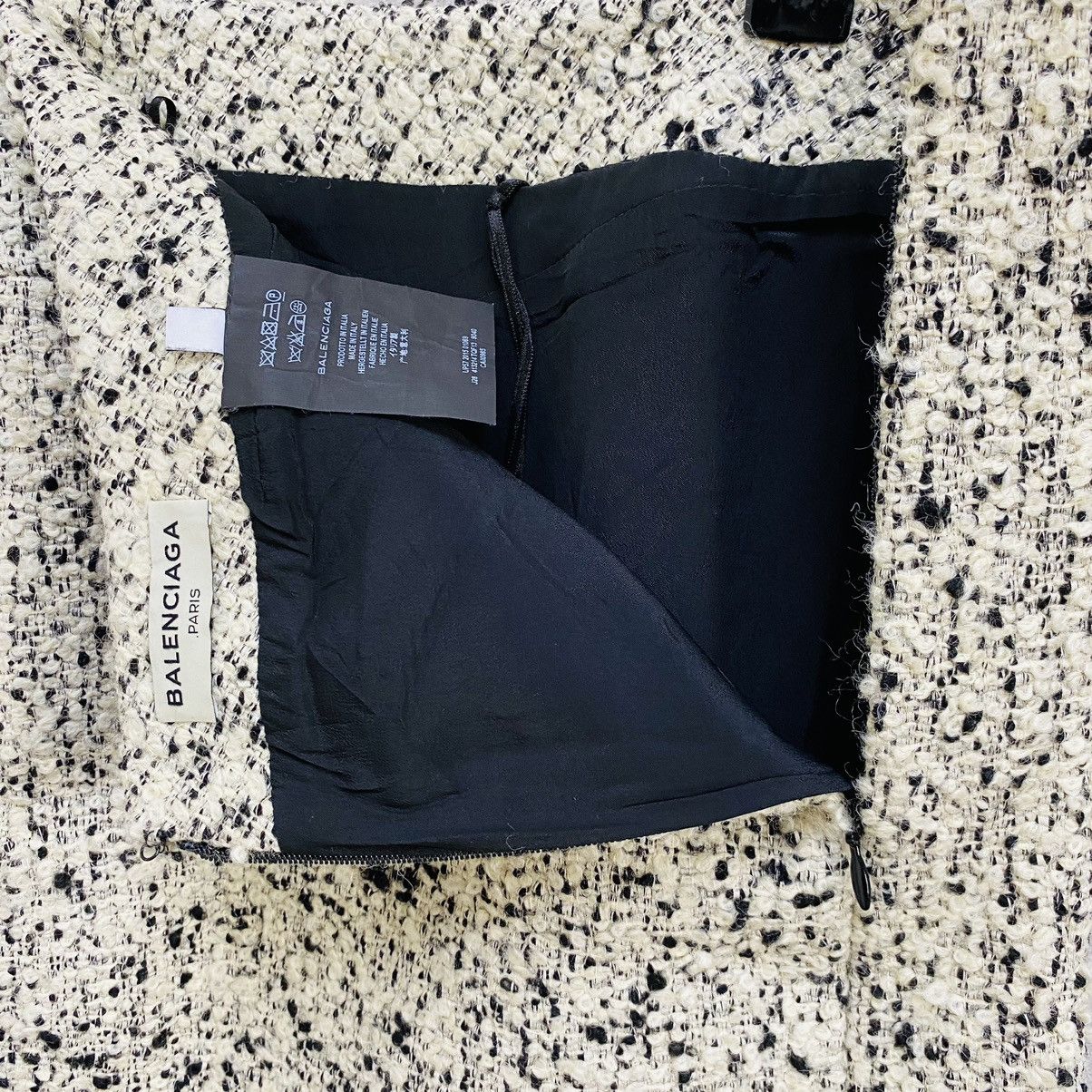 Balenciaga ARCHIVE Balenciaga 2015 Tweed Mini Skirt Alexander Wang Era Size 26" / US 2 / IT 38 - 6 Thumbnail