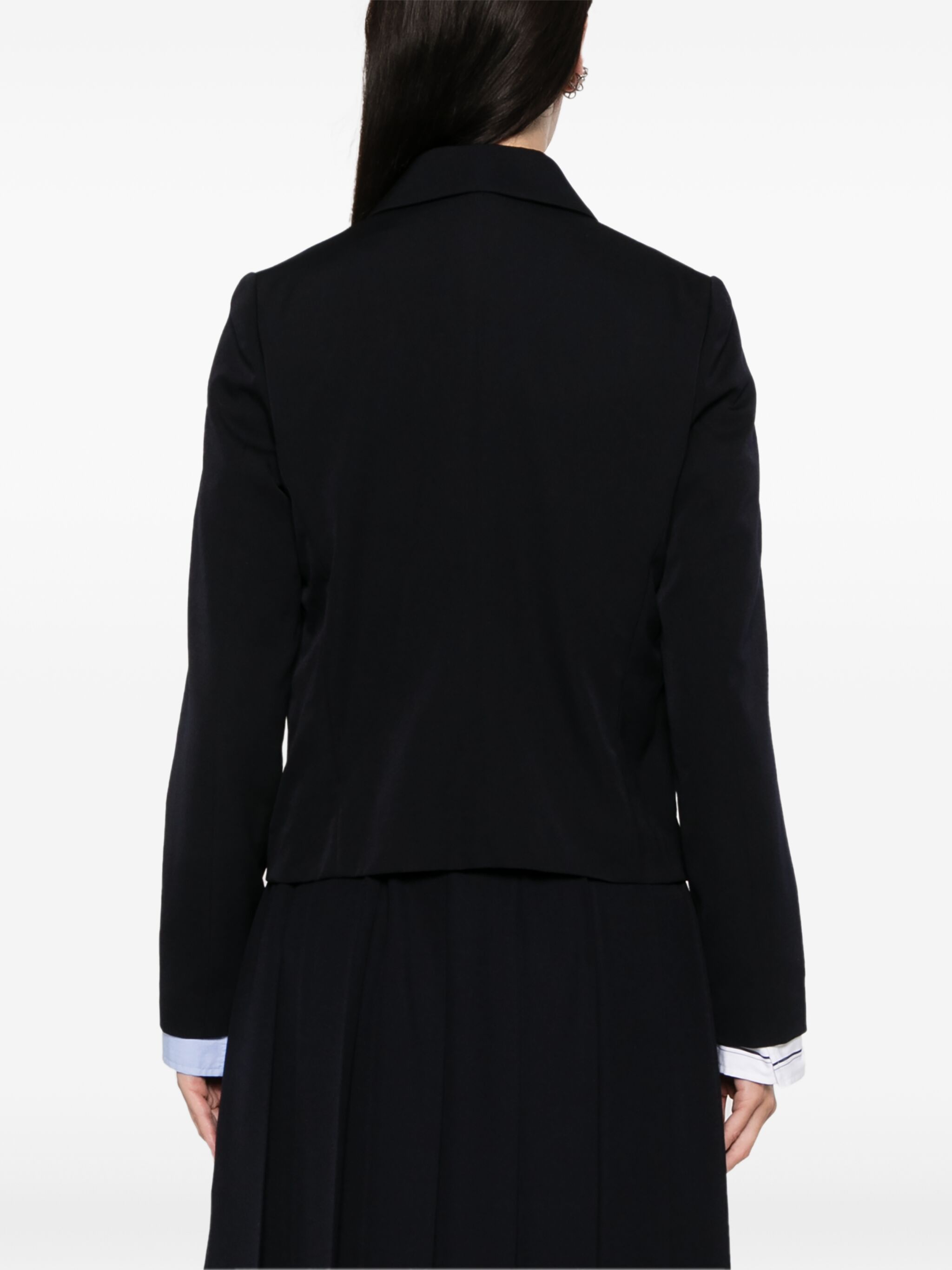 Comme des Garcons Girl o1mle1224 Wool Blazer Jacket in Black Size M / US 6-8 / IT 42-44 - 3 Thumbnail
