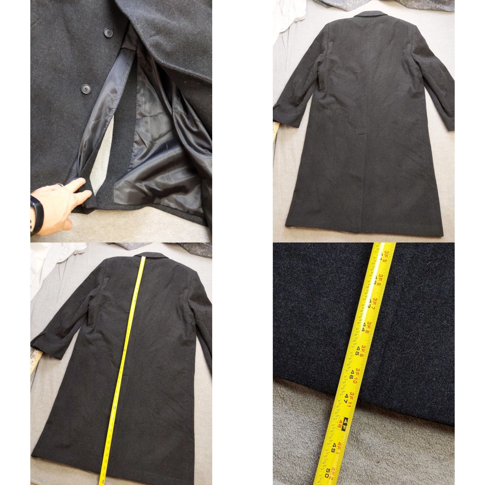 Chaps Chaps Overcoat Mens 44R Black Wool Blend Topcoat Classic Formal Dress Coat Size US S / EU 44-46 / 1 - 8 Thumbnail