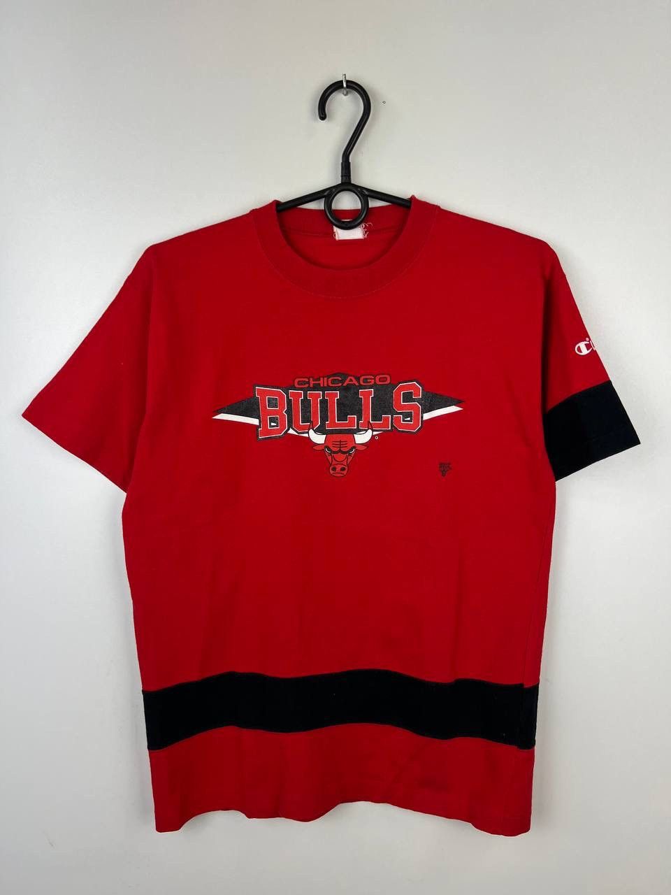 古着 90年代 Champion NBA CHICAGO BULLS Vintage 90s Champion Chicago Bulls NBA Official Shooting