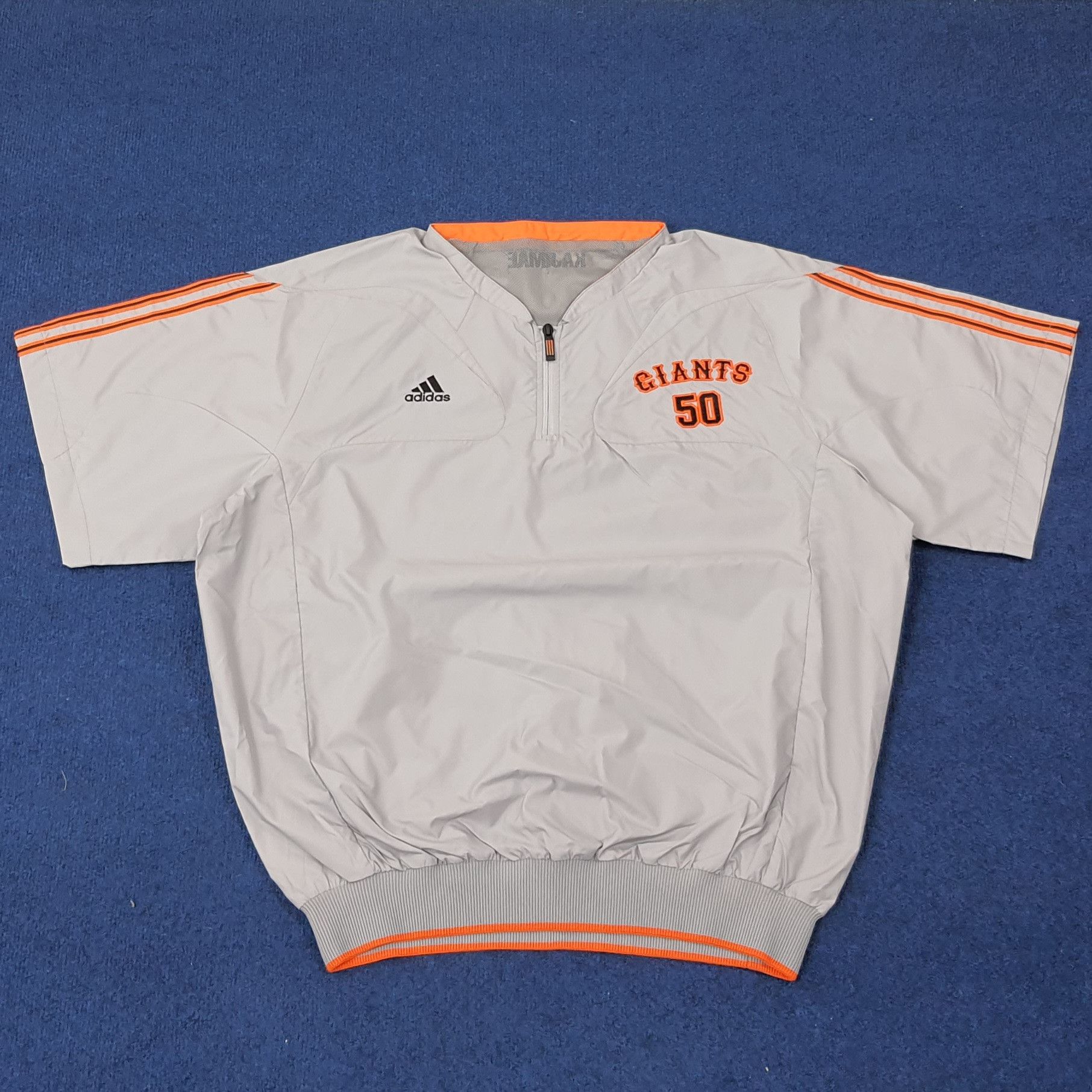Adidas Vintage Adidas Giants MLB Team Sports Half Zipper C239N34 Size US XL / EU 56 / 4 - 1 Thumbnail