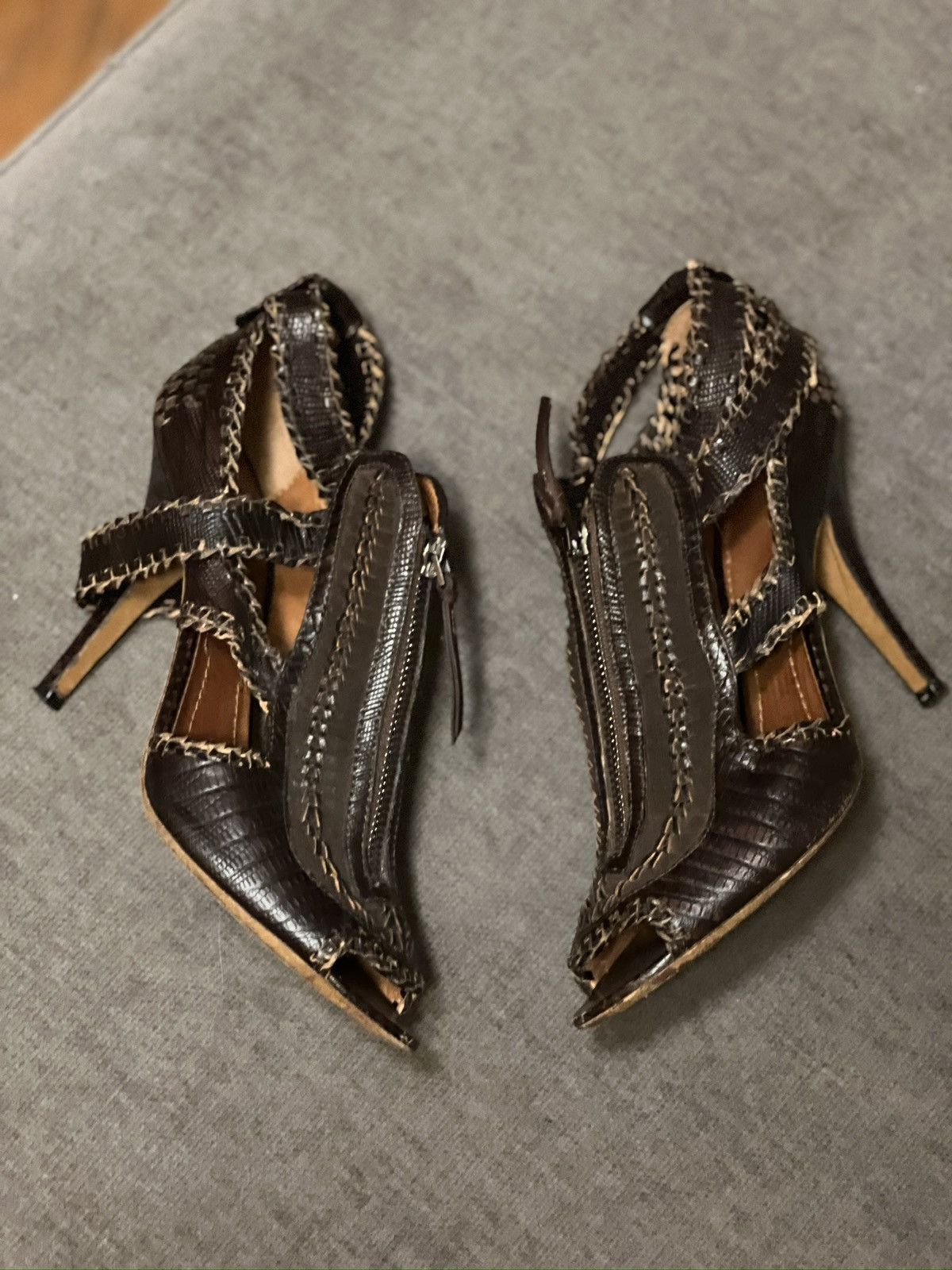Givenchy Givenchy Crocodile Leather Heels Size US 7.5 / IT 37.5 - 1 Thumbnail