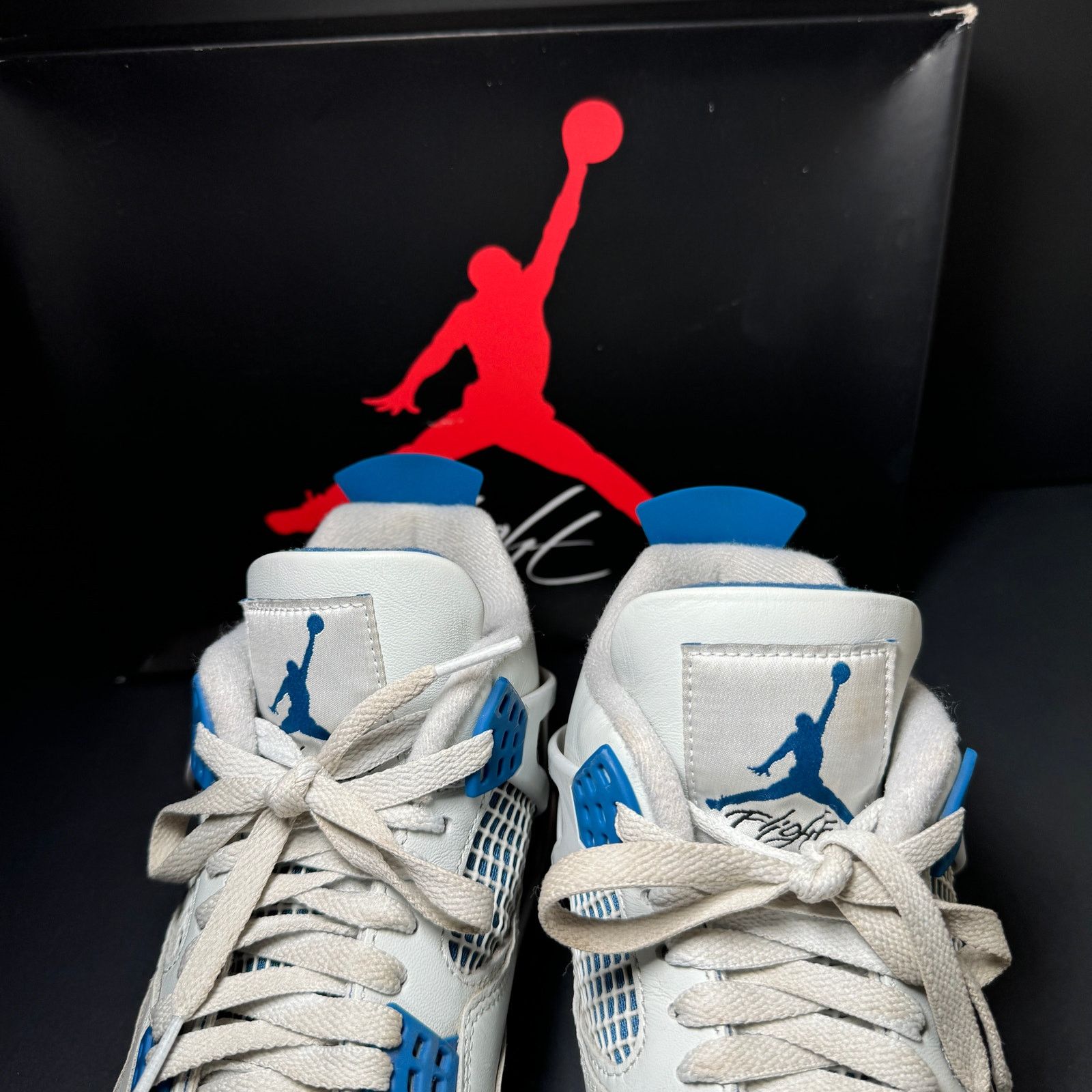 Jordan Brand × Nike Size 9.5 - Air Jordan 4 Retro Military Blue 2024 Men's Shoes Size US 9.5 / EU 42-43 - 5 Thumbnail
