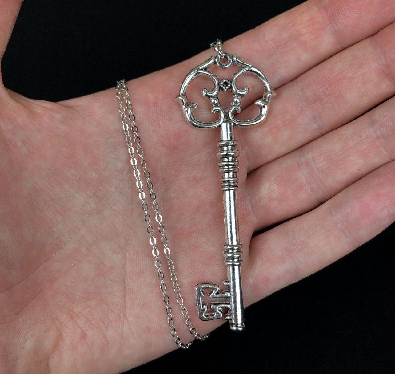 Jewelry Gothic Key Pendant Necklace Size ONE SIZE - 2 Thumbnail