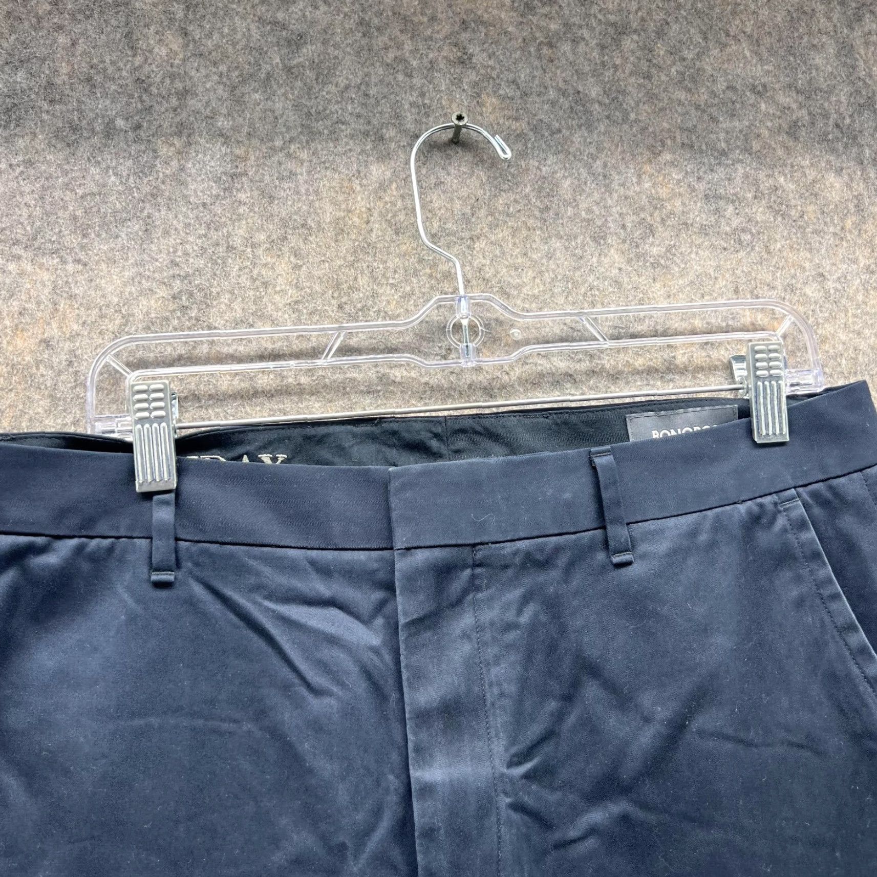 Bonobos Bonobos Pants Men 34x32 Blue Navy Chino Straight Fit Flat Front Casual Workwear 34in Inseam Regular Mens Size US 34 / EU 50 - 2 Thumbnail