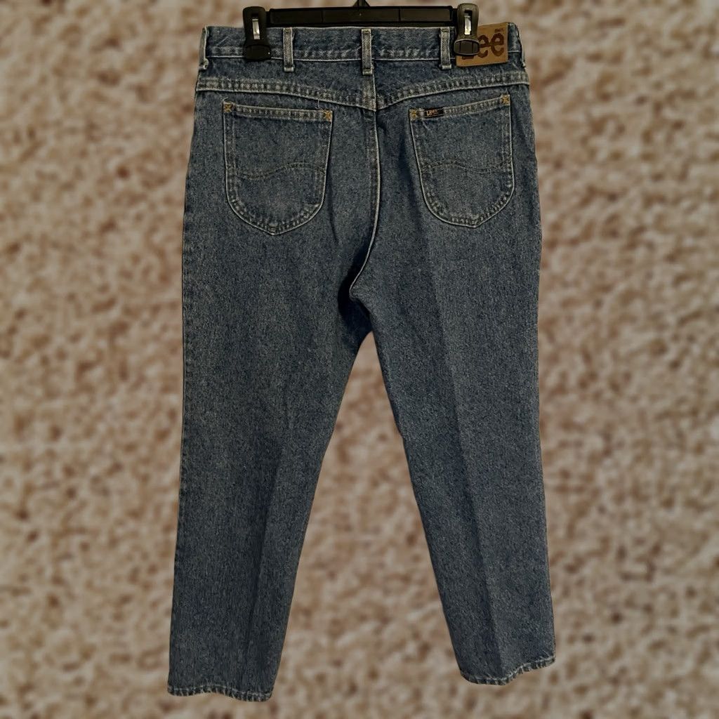 Lee VINTAGE Lee Riders Union Made in the USA Light Wash Denim Jeans Men's 33x30 Size US 33 - 1 Thumbnail