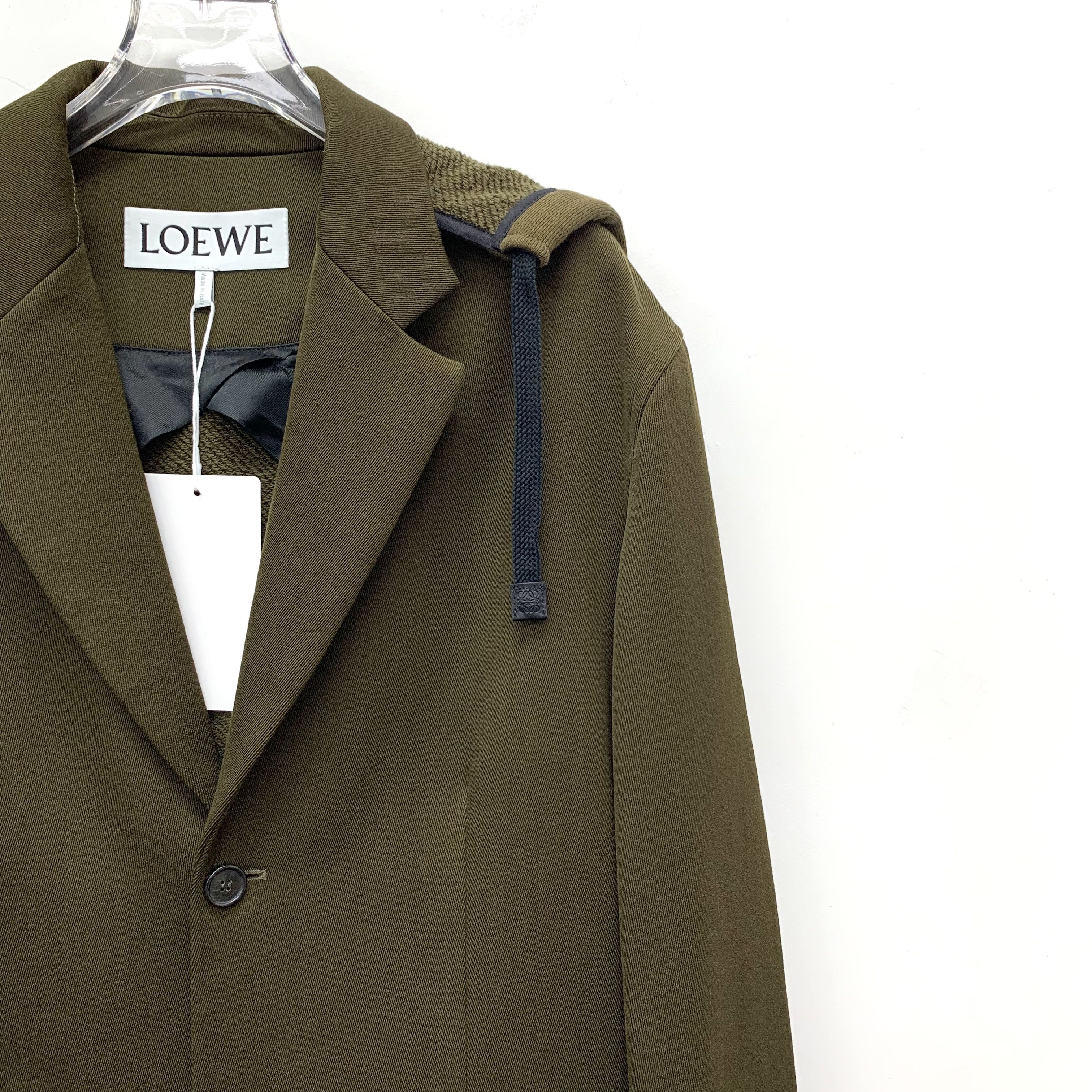 Loewe Loewe Wool Hooded Blazer Dark Green (44) Size US S / EU 44-46 / 1 - 3 Thumbnail