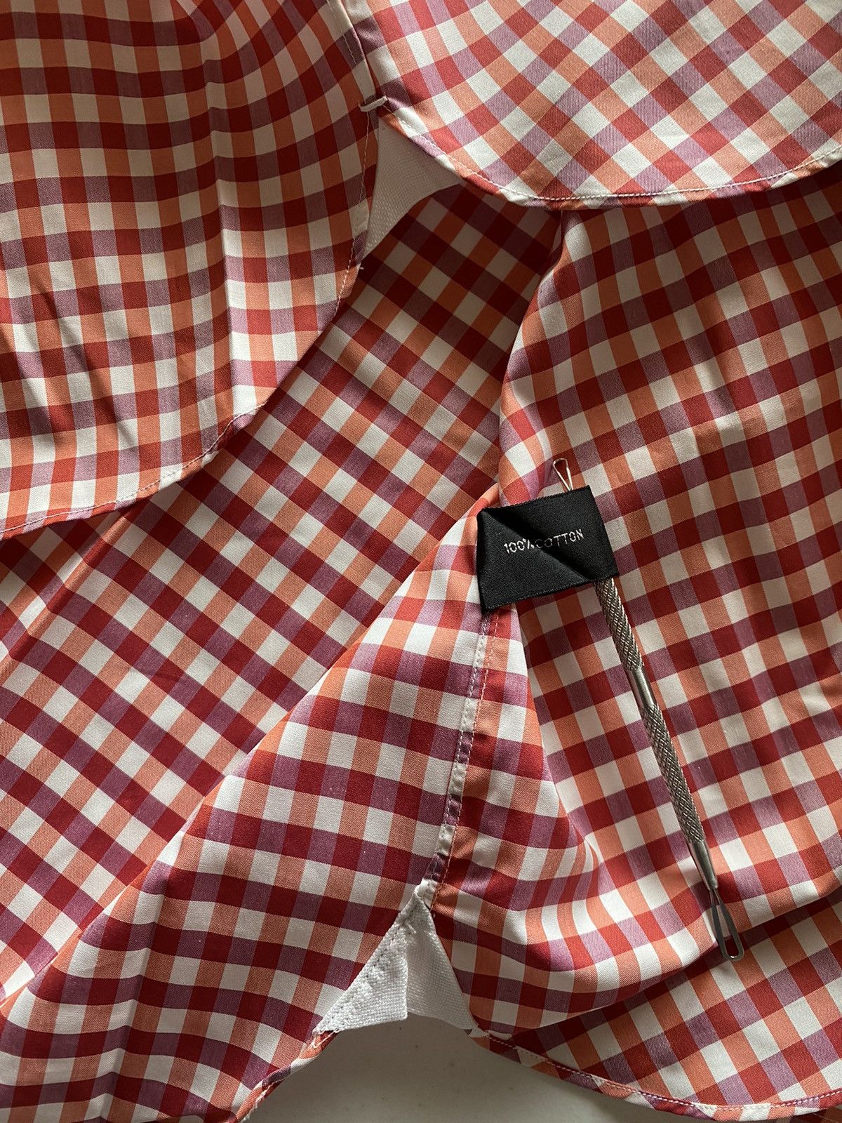 Tom Ford Tom Ford strawberry gingham check shirt 17 43e NWOT Size US L / EU 52-54 / 3 - 9 Thumbnail