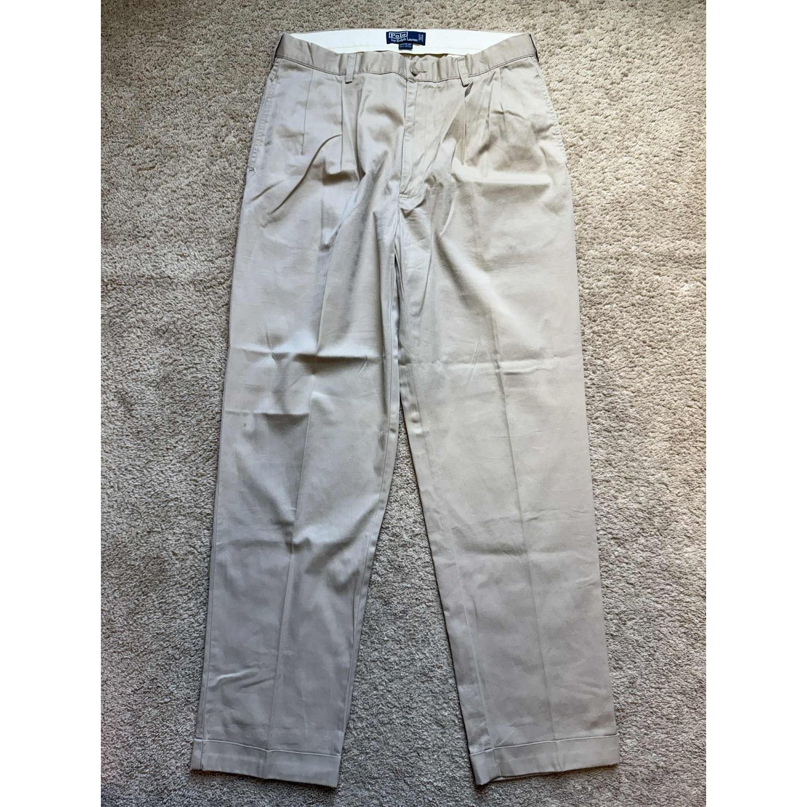 Polo Ralph Lauren Polo by Ralph Lauren Hammond Chino Trouser Pants Beige Size US 36 / EU 52 - 2 Thumbnail