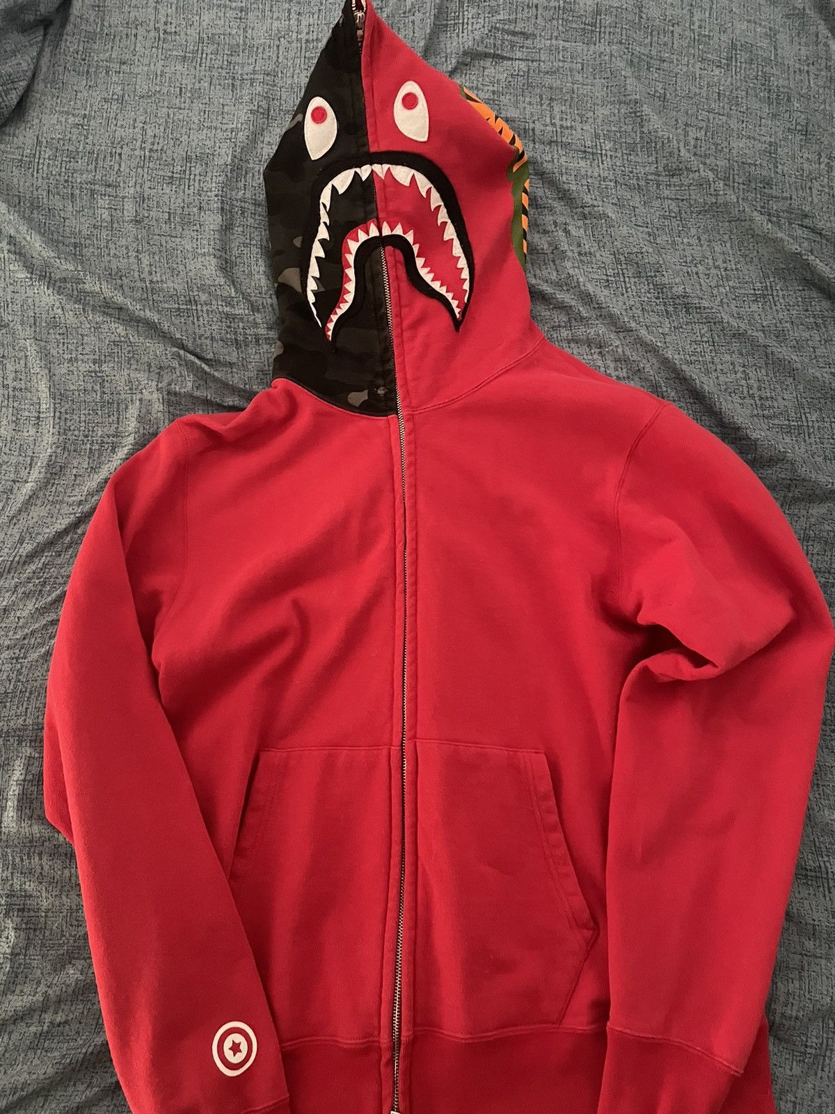 Bape Color Camo Shark Full Zip Hoodie Size US XL / EU 56 / 4 - 2 Thumbnail