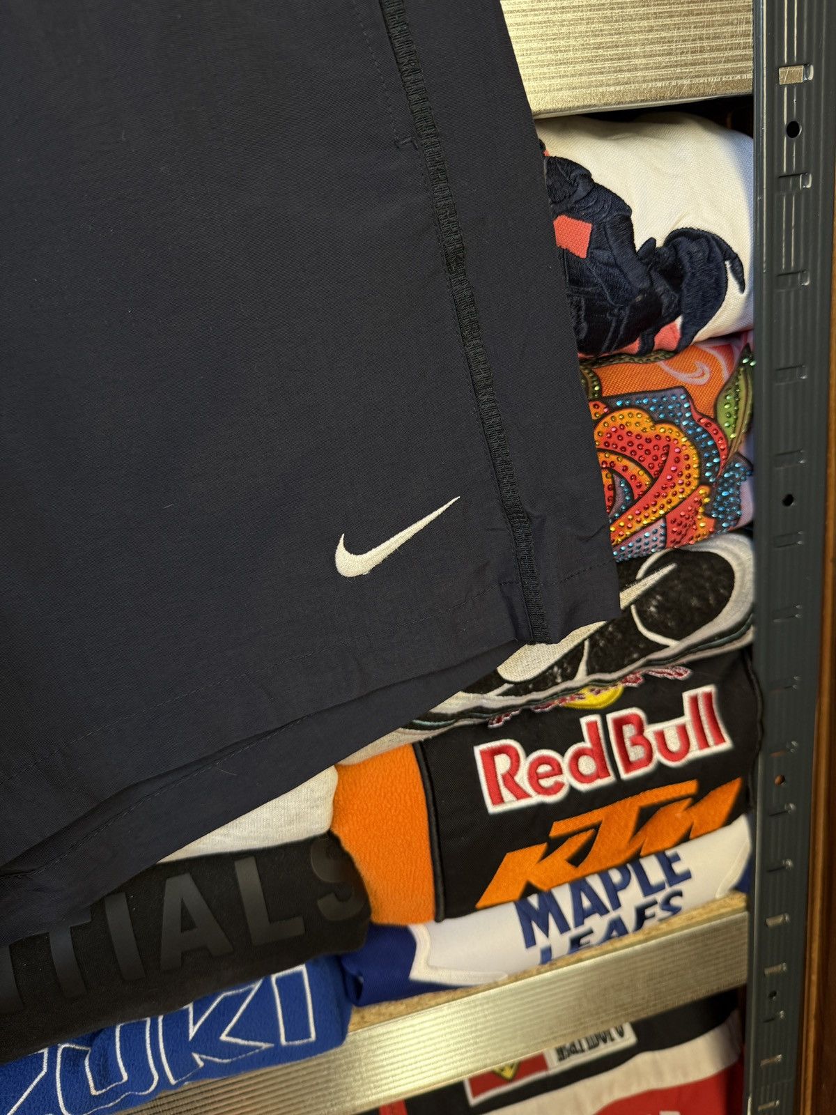 Nike Nike Vintage Shorts Blue Logo 90s Swoosh Dri Fit Running Size US 34 / EU 50 - 3 Thumbnail