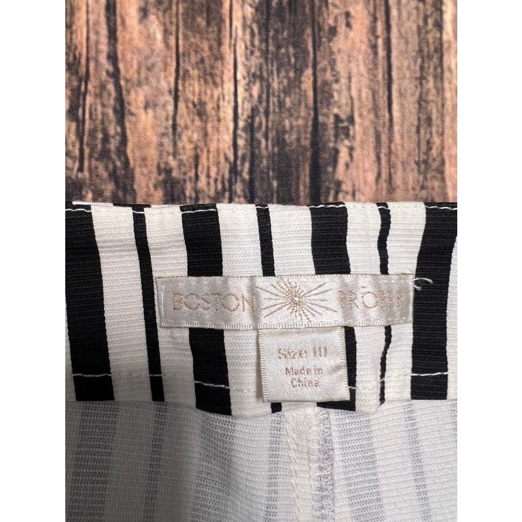 Boston Proper Boston Proper Women's Striped Palazzo Pants Size 10 Size 32" / US 10 / IT 46 - 3 Thumbnail