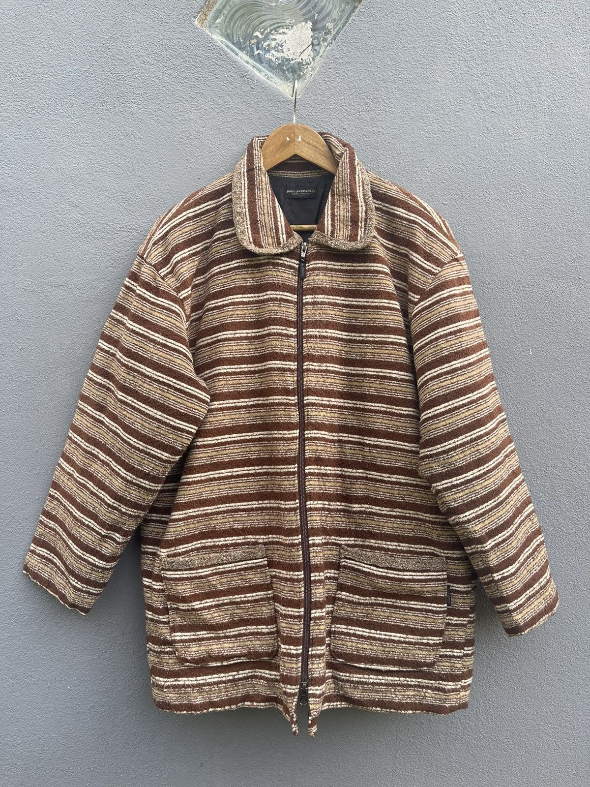 Junko Shimada Vintage Mr. Junko by Junko Koshino Striped Jacket Size US L / EU 52-54 / 3 - 1 Thumbnail