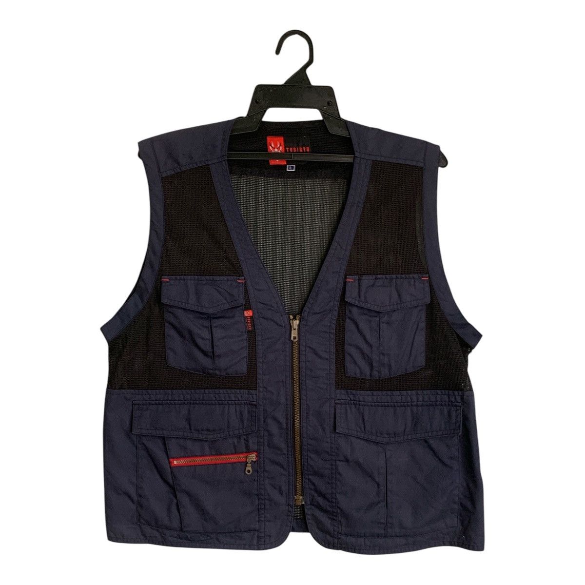 Japanese Brand Rare Design Vintage Tobiryu Real Spirit Vests Size US L / EU 52-54 / 3 - 1 Thumbnail