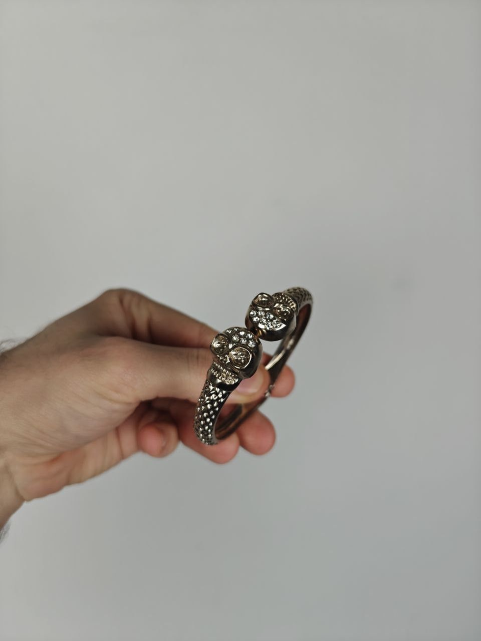 Other VTG Skull Spring Hinge Bracelet Zirconia Size ONE SIZE - 1 Thumbnail