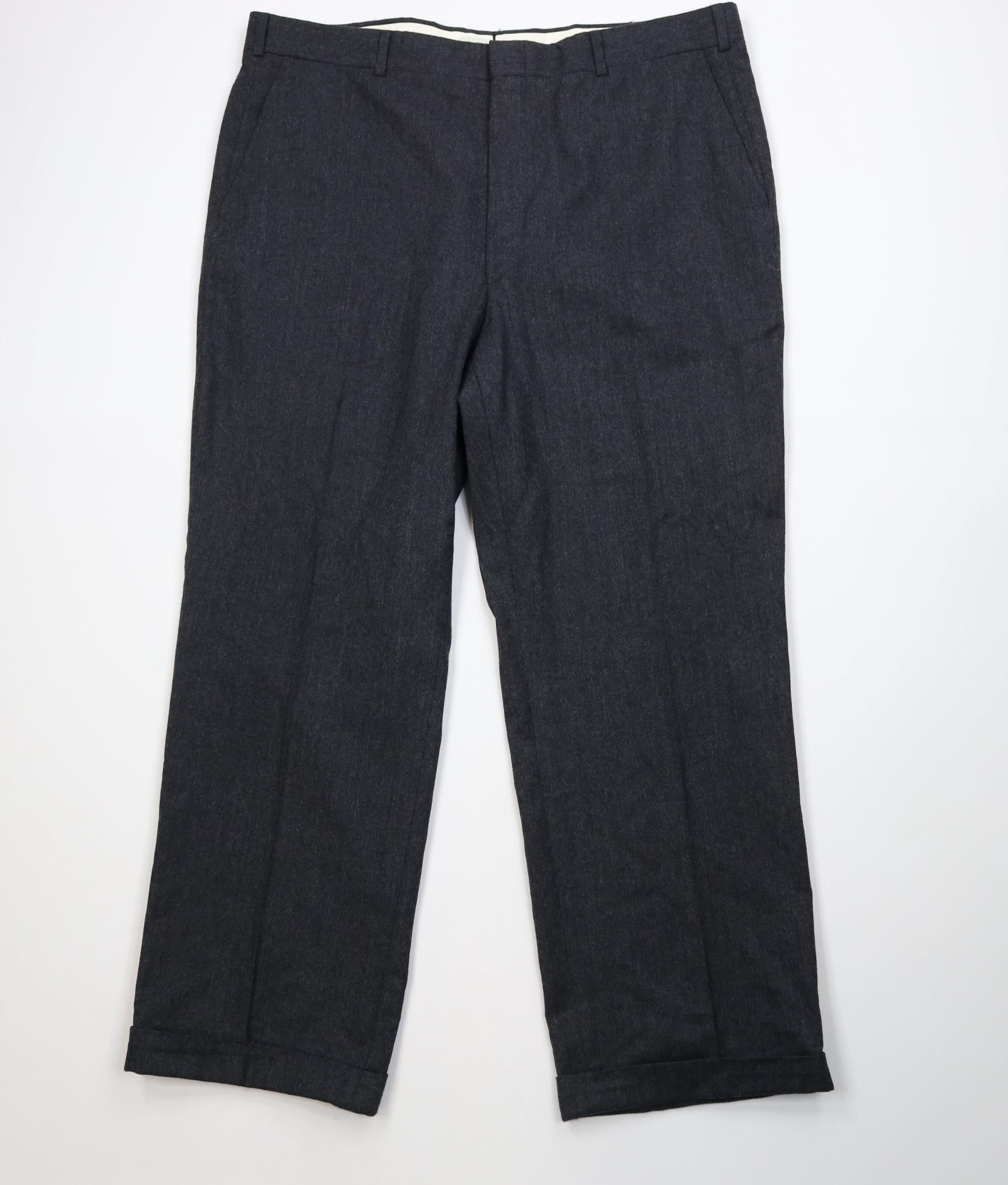 Vintage Vintage 70s Streetwear Knit Wide Leg Chino Pants Gray USA Size US 40 / EU 56 - 1 Thumbnail