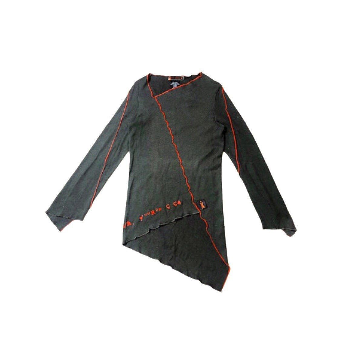 Cop Copine The Cop Copine Asymmetrical Top Grey Size ONE SIZE - 1 Thumbnail