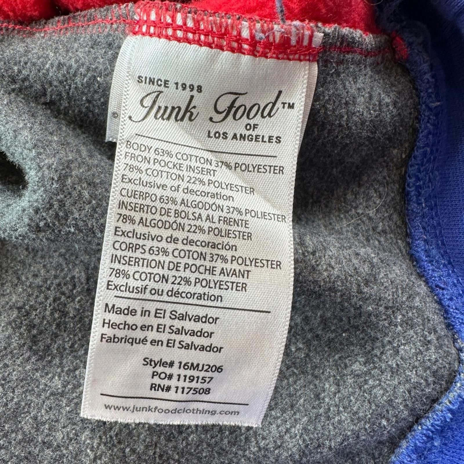 Other Junk Food New York Giants NFL Football Hoodie Sweatshirt M Size US M / EU 48-50 / 2 - 5 Thumbnail