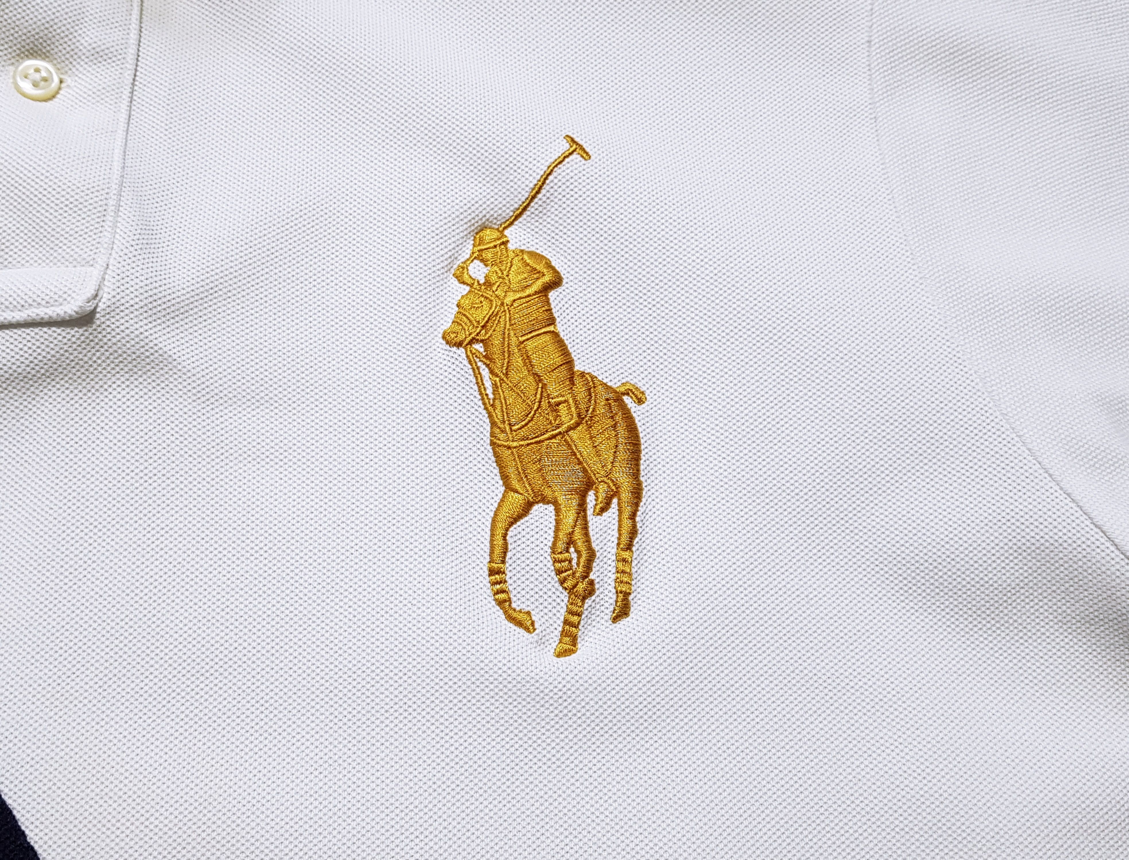 Polo Ralph Lauren Ralph Lauren Polo Big Pony Gold Crest Shirt Custom Slim XL Size US XL / EU 56 / 4 - 5 Thumbnail