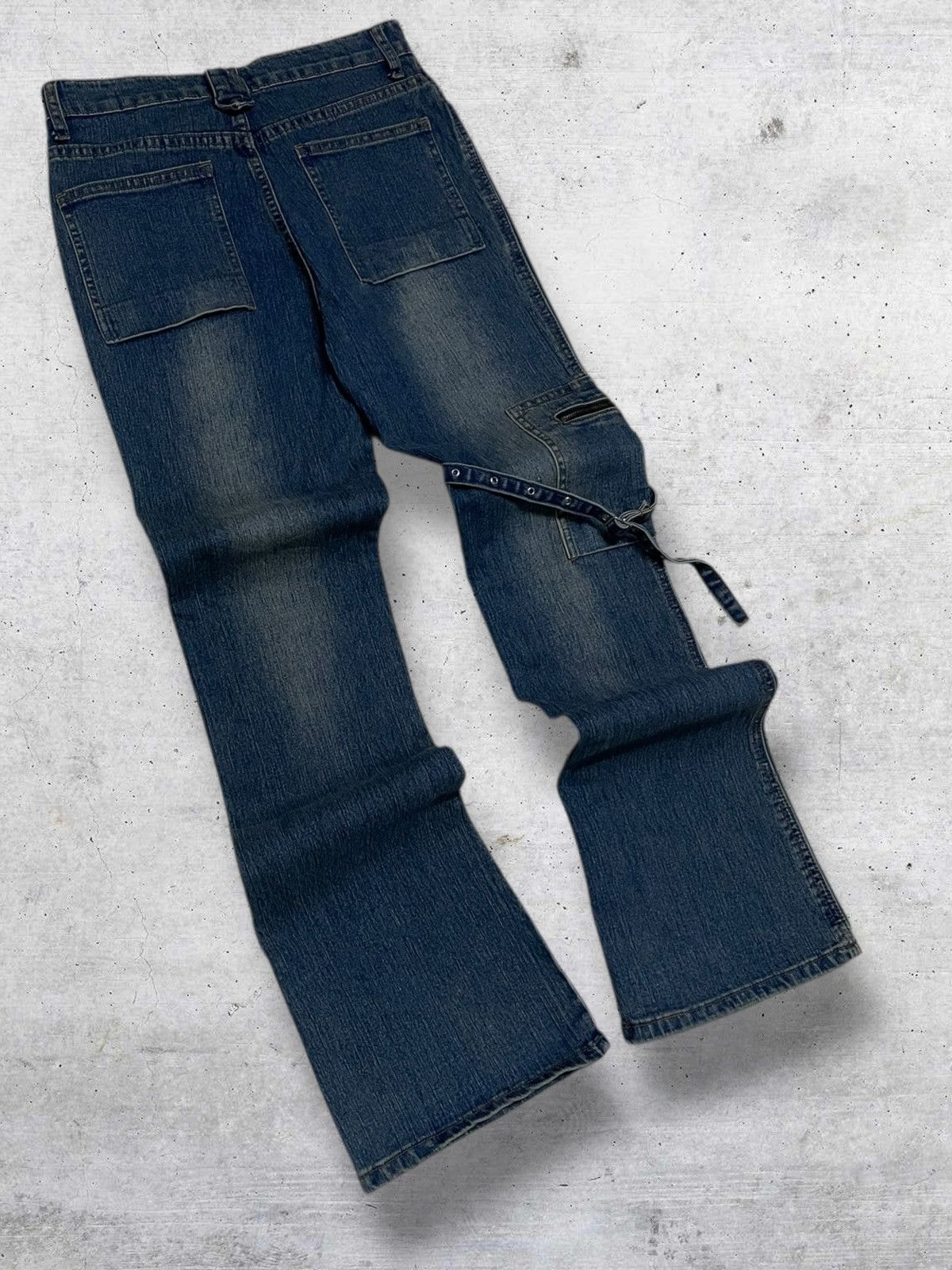 Japanese Brand VINTAGE HAPHAZARD JAPAN DESIGNER 90S BONDAGE PUNK FLARED OG Size US 26 / EU 42 - 9 Thumbnail