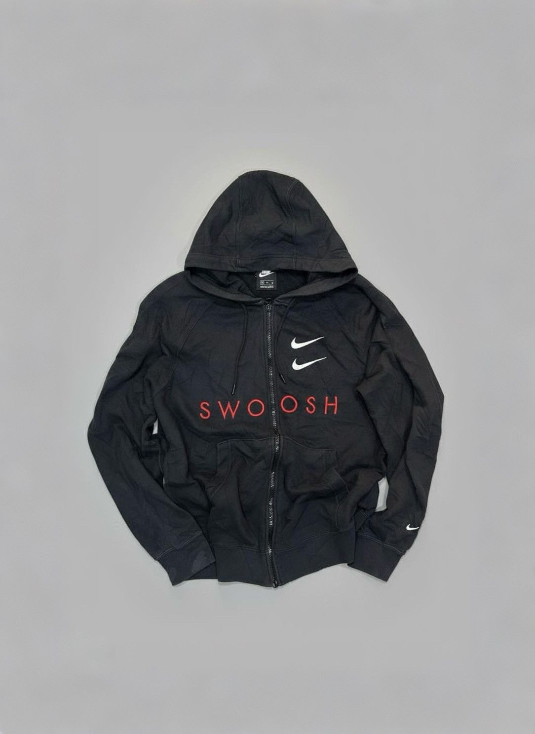 Nike NIKE Sportswear Swoosh Zip-Up Hoodie CT7360 010 Size US XL / EU 56 / 4 - 1 Thumbnail