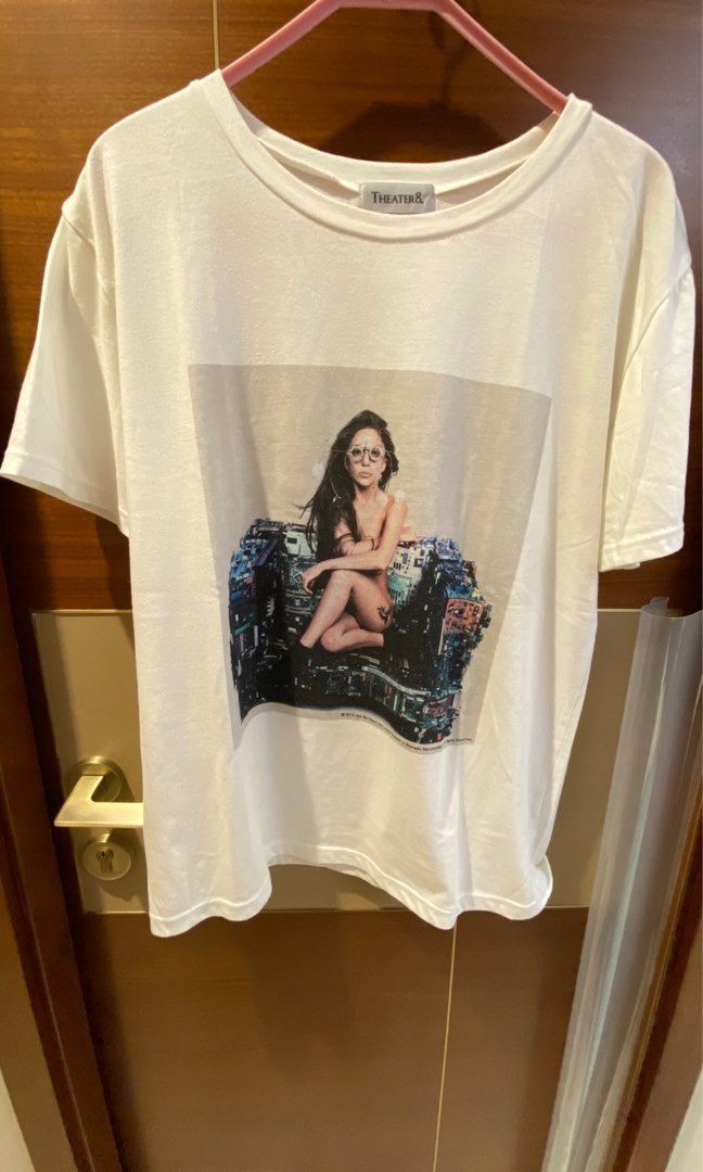 image of Lady Gaga Theater8 Tee in White, Men's (Size Medium)