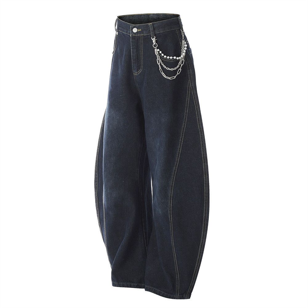 Japanese Brand × Jean Men's street washed loose casual chain cutlass jeans y2k Size US 32 / EU 48 - 2 Thumbnail