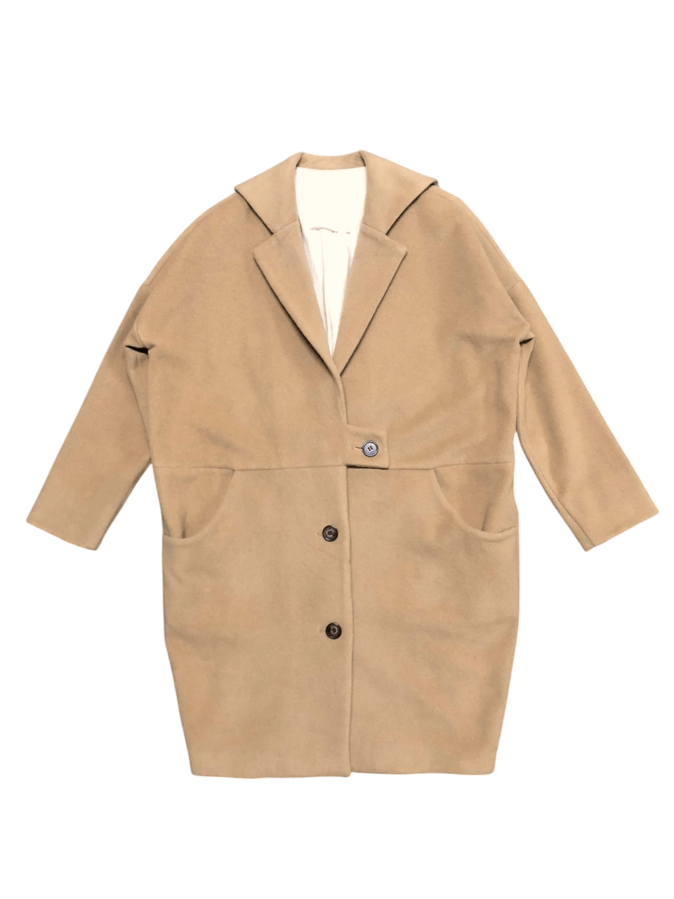 Japanese Brand Inconnue Wool Over Coat Nice Design Size M / US 6-8 / IT 42-44 - 1 Thumbnail