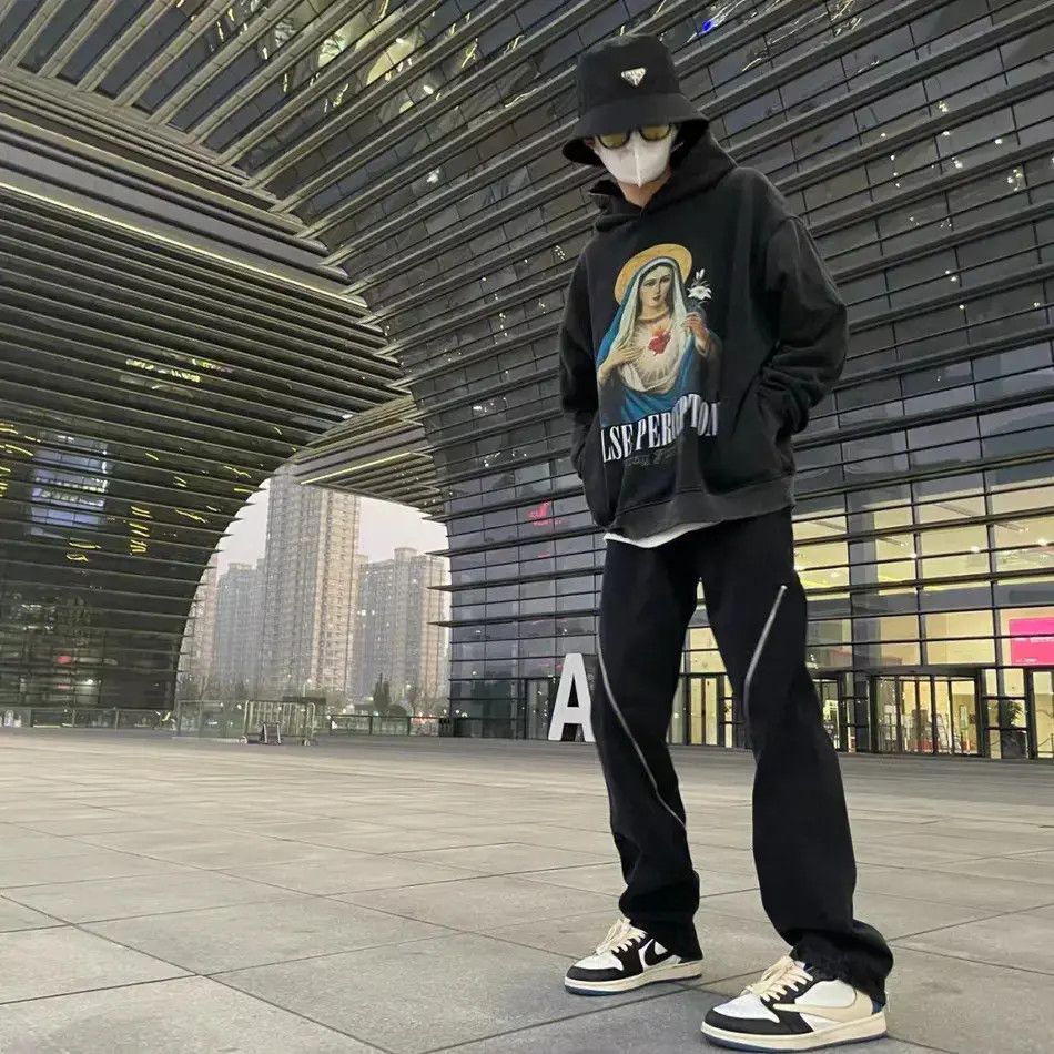 Japanese Brand Retro loose straight leg high street jeans Size US 32 / EU 48 - 1 Thumbnail