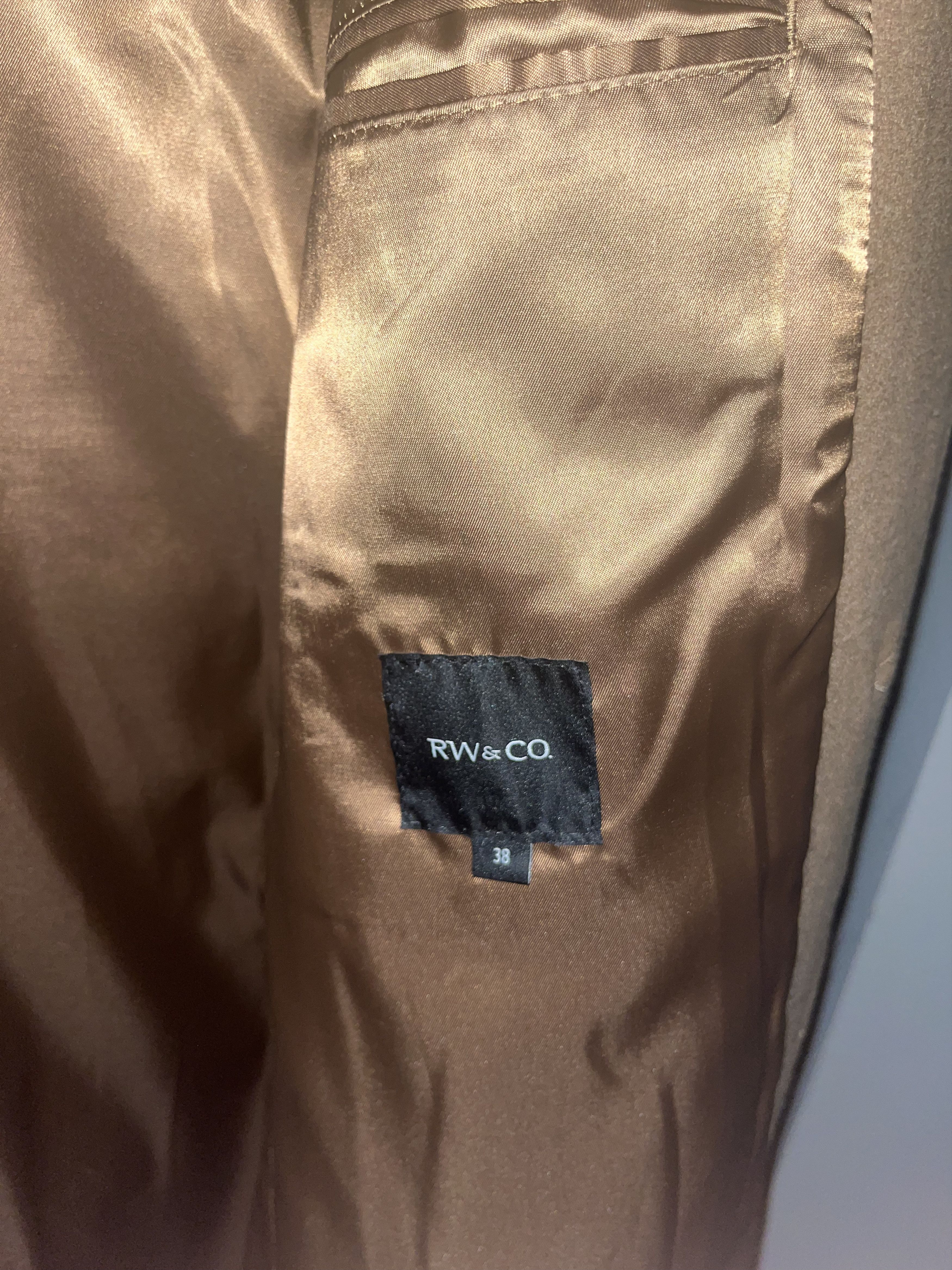 RW&CO. RW&CO Camel Wool Heavy Topcoat Overcoat Size US S / EU 44-46 / 1 - 5 Thumbnail