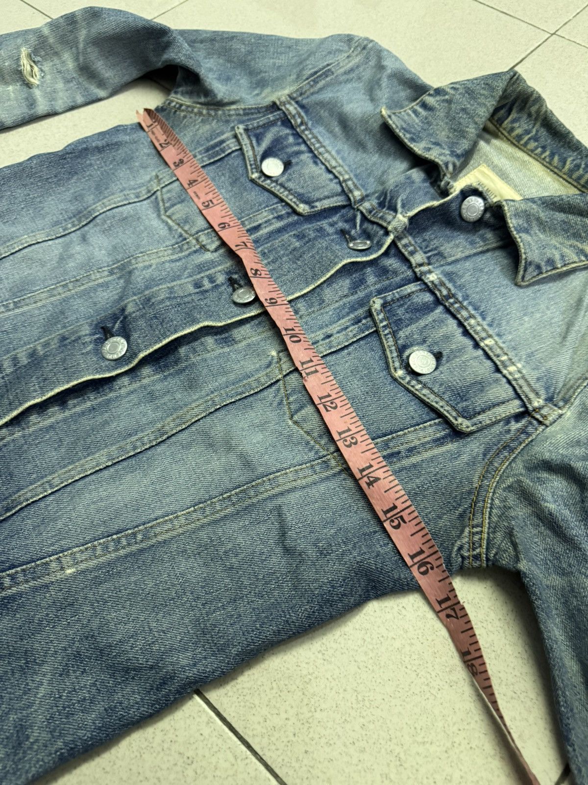 Helmut Lang DISTRESSED 1999 HELMUT LANG CLASSIC 2 POCKETS DENIM JACKET Size M / US 6-8 / IT 42-44 - 7 Thumbnail