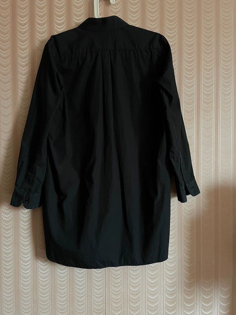 Yohji Yamamoto Yohji Yamamoto Vintage Long Black Shirt Size US S / EU 44-46 / 1 - 4 Thumbnail