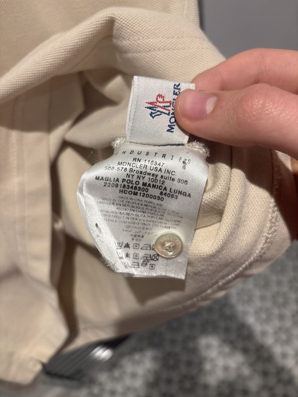 Moncler Moncler Longsleeve Polo Size US M / EU 48-50 / 2 - 2 Thumbnail