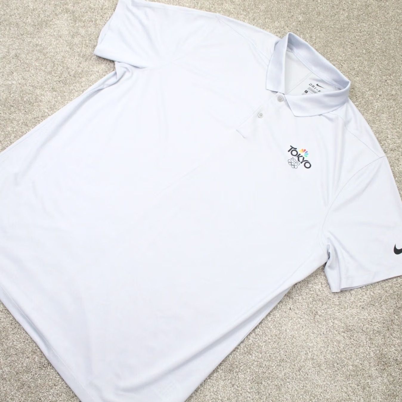 Nike Nike Polo Shirt Mens XL Gray Dri-Fit S/S Tokyo 2020 Olympics Logo Polo Shirt Mens XL Gray Nike Golf Dri-Fit Logo 90s? Size US XL / EU 56 / 4 - 3 Thumbnail