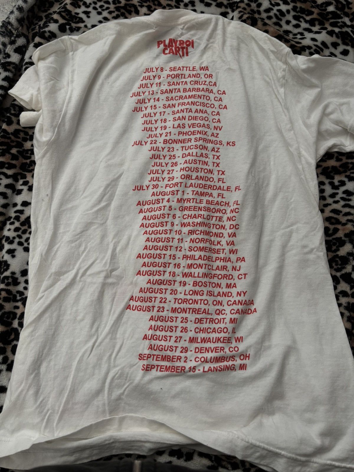 Playboi Carti Playboi Carti Airbrush Tour Tee 2017 Size US S / EU 44-46 / 1 - 3 Thumbnail