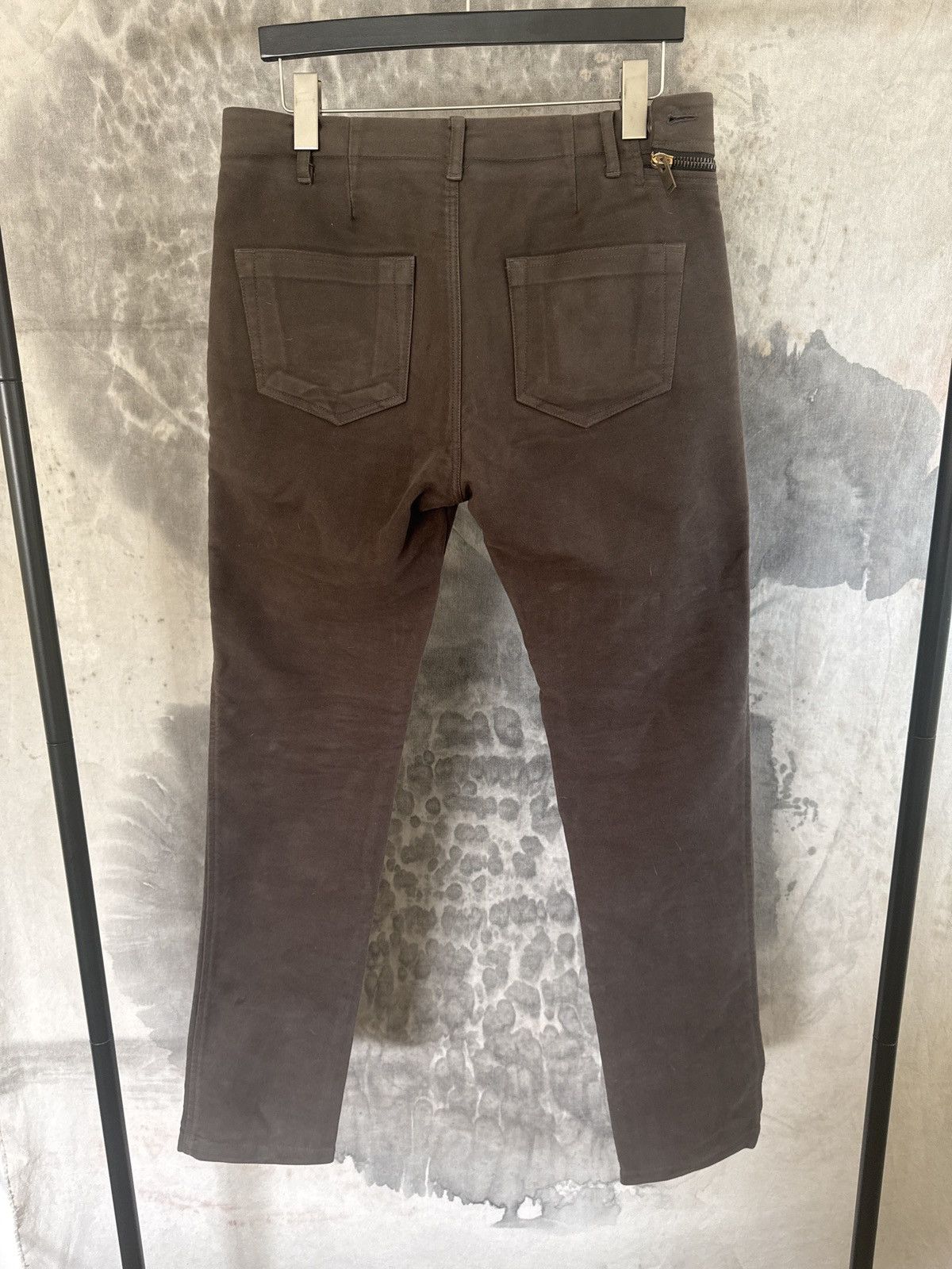 Rick Owens DOUBLE LAYER MOLESKIN AIRCUT Size US 30 / EU 46 - 3 Thumbnail